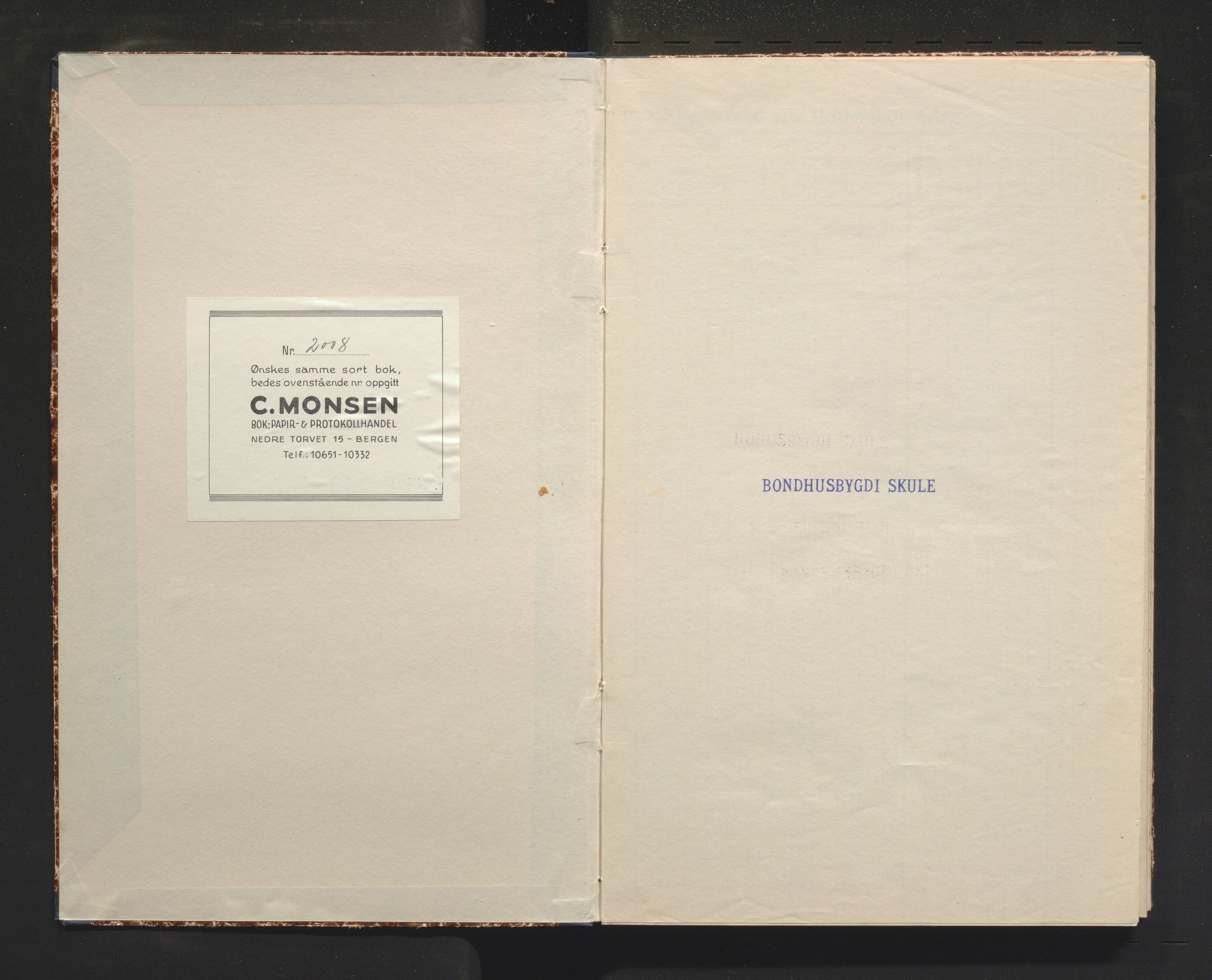 Kvinnherad kommune. Barneskulane, IKAH/1224-231/F/Fd/L0009: Skuleprotokoll for Bondhusbygda, Austrepollen og Mauranger skular, 1943-1969