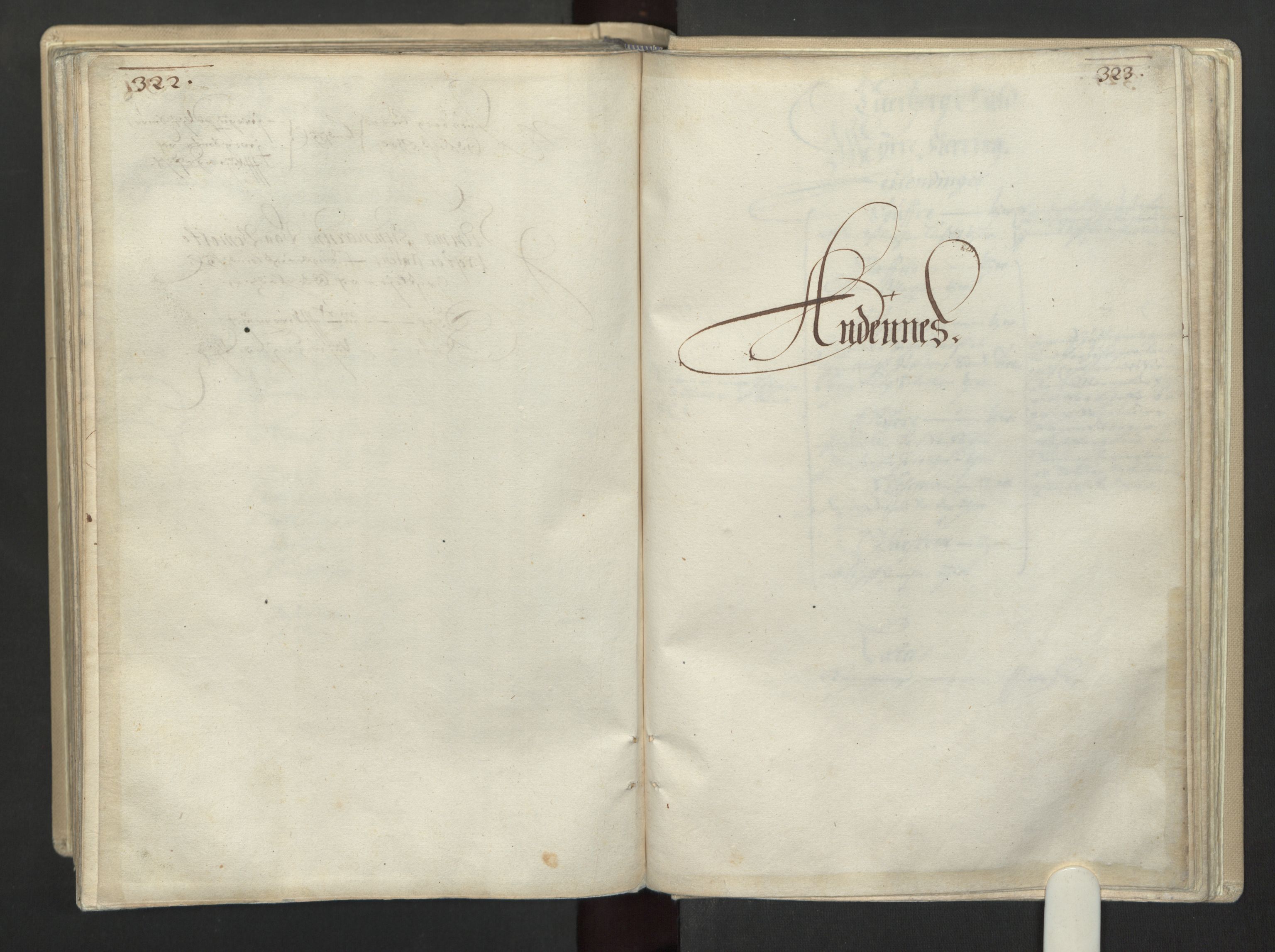 Rentekammeret inntil 1814, Realistisk ordnet avdeling, RA/EA-4070/L/L0030/0001: Nordland lagdømme: / Alminnelig jordebok for Helgeland, Salten, Lofoten, Vesterålen, Andenes og Senja., 1661, s. 322-323