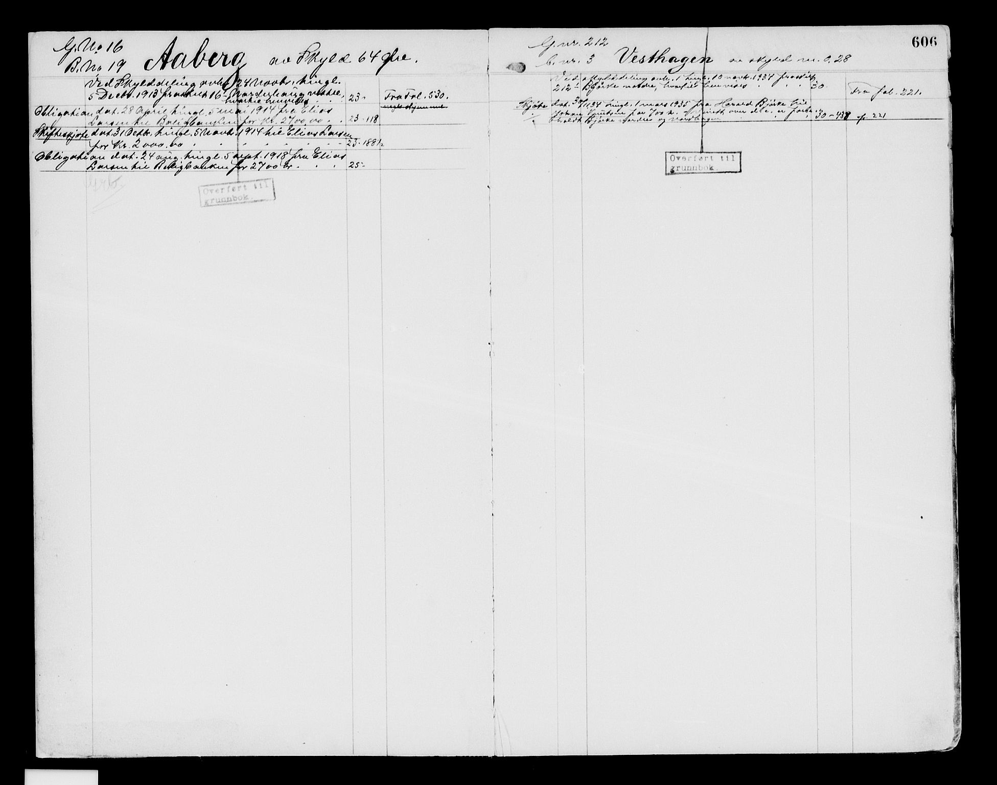 Sør-Hedmark sorenskriveri, SAH/TING-014/H/Ha/Hac/Hacc/L0004: Panteregister nr. 3.4, 1914-1943, s. 606