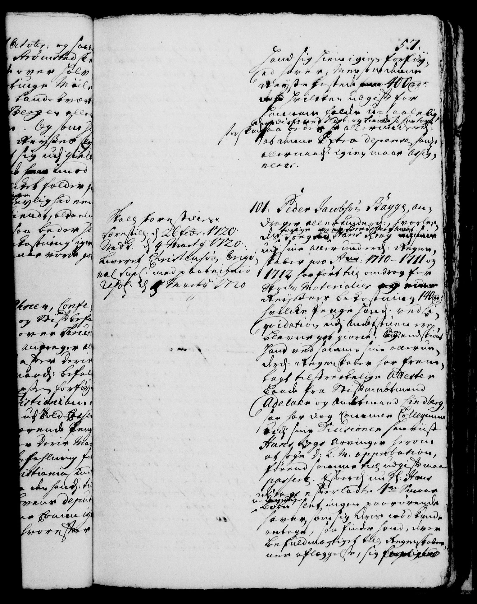 Rentekammeret, Kammerkanselliet, RA/EA-3111/G/Gh/Gha/L0001: Norsk ekstraktmemorialprotokoll, sak. 1-375 (merket RK 53.46), 1720, s. 57