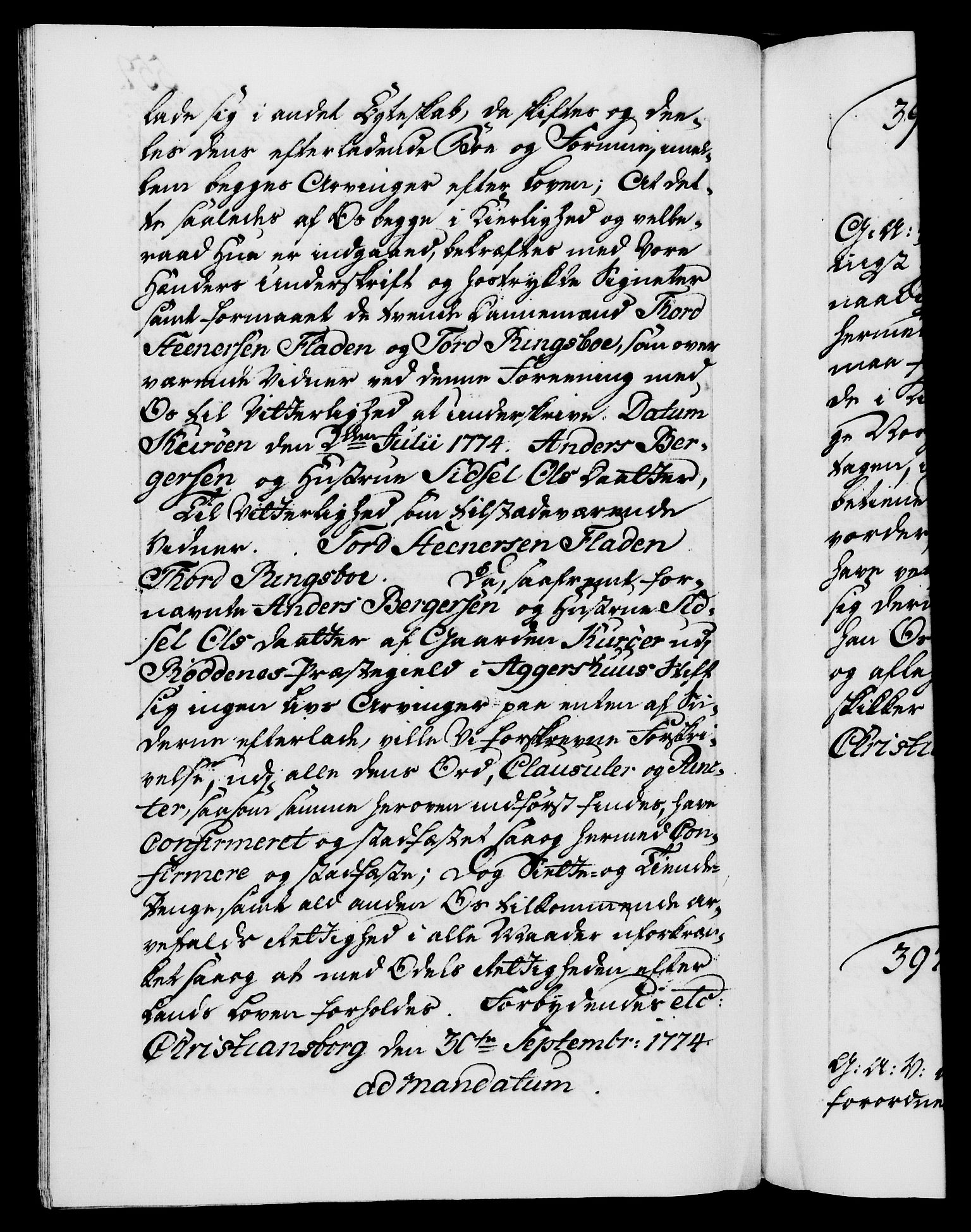 Danske Kanselli 1572-1799, RA/EA-3023/F/Fc/Fca/Fcaa/L0046: Norske registre, 1773-1775, s. 559b
