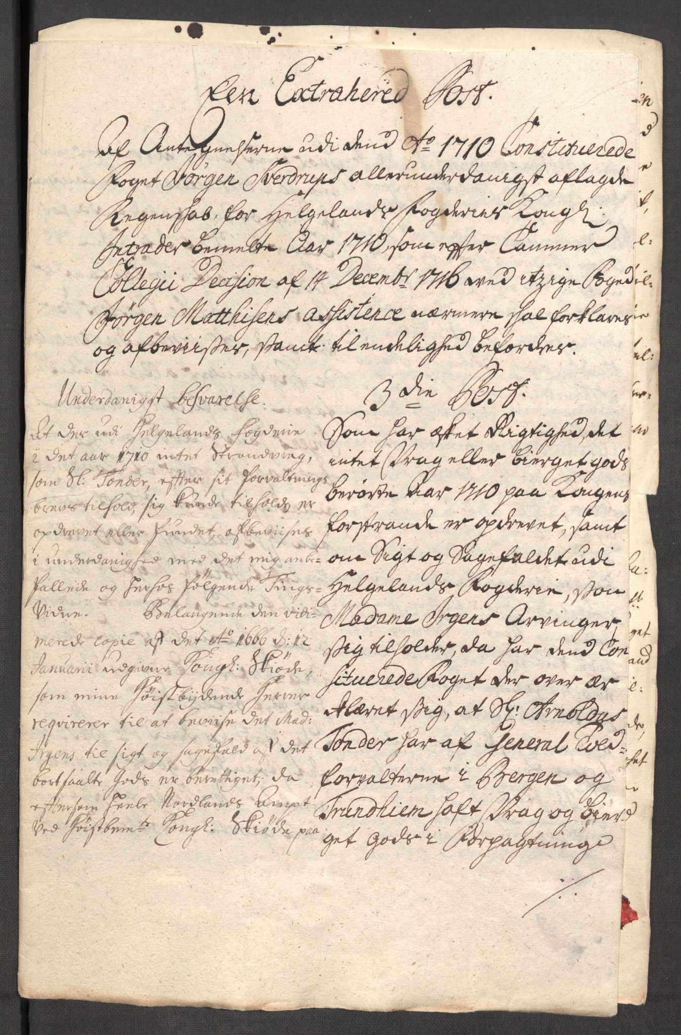 Rentekammeret inntil 1814, Reviderte regnskaper, Fogderegnskap, RA/EA-4092/R65/L4511: Fogderegnskap Helgeland, 1710-1711, s. 216