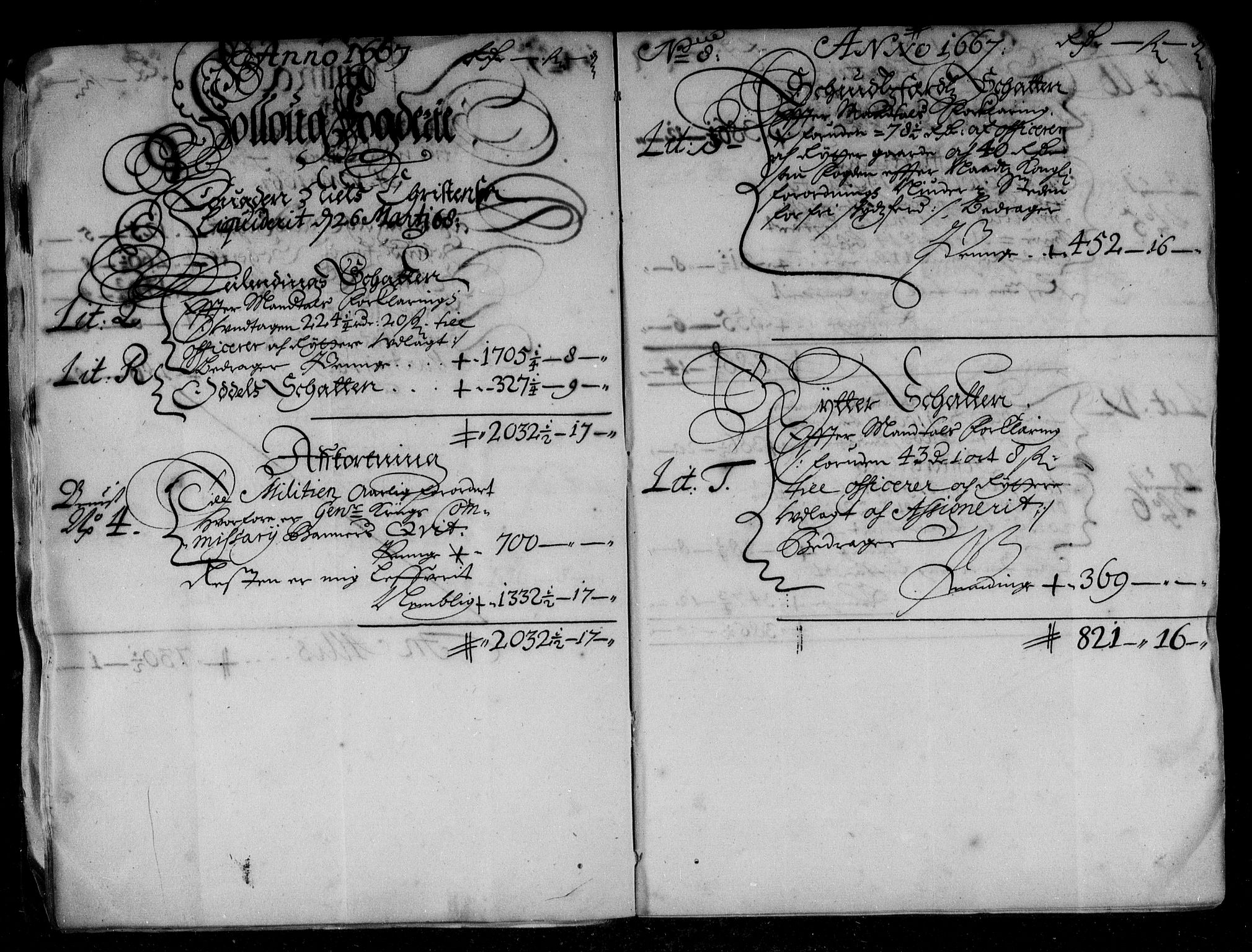 Rentekammeret inntil 1814, Reviderte regnskaper, Stiftamtstueregnskaper, Landkommissariatet på Akershus og Akershus stiftamt, AV/RA-EA-5869/R/Rb/L0044: Akershus stiftamt, 1667