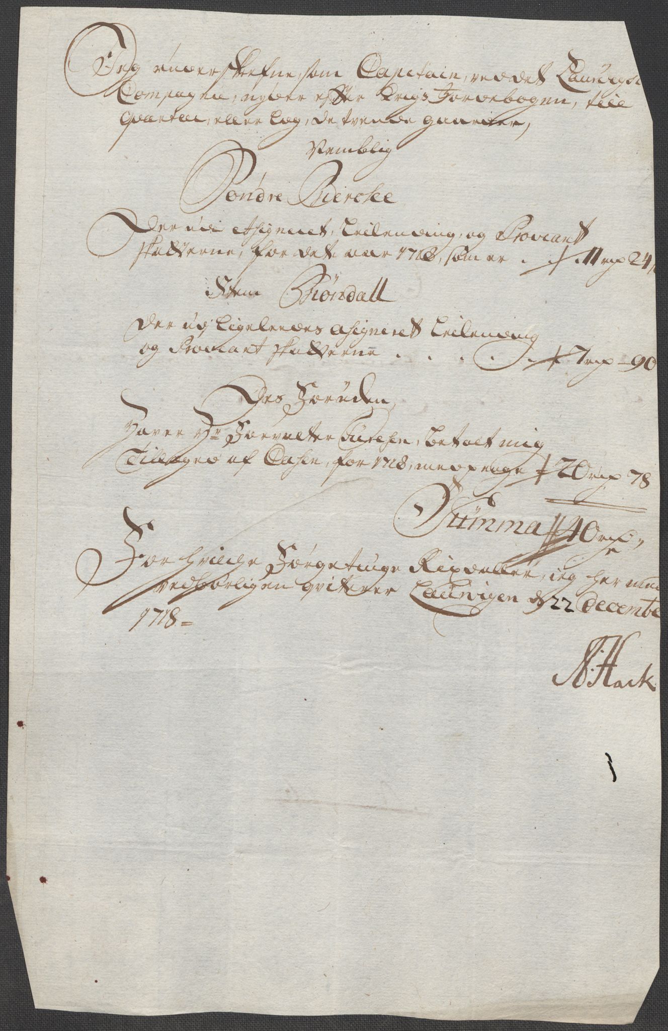 Rentekammeret inntil 1814, Reviderte regnskaper, Fogderegnskap, RA/EA-4092/R33/L1988: Fogderegnskap Larvik grevskap, 1718, s. 302