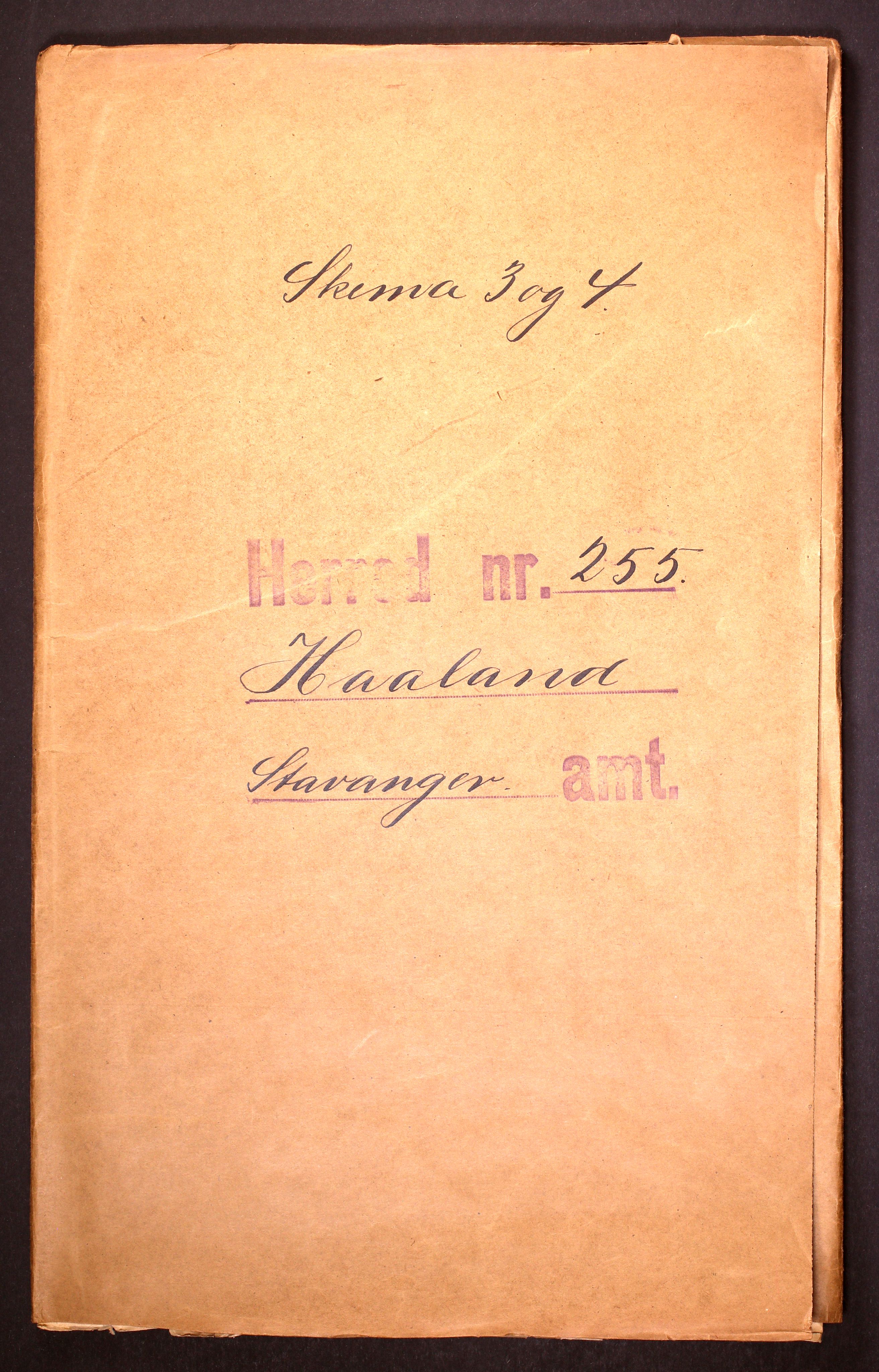 RA, Folketelling 1910 for 1124 Håland herred, 1910, s. 1