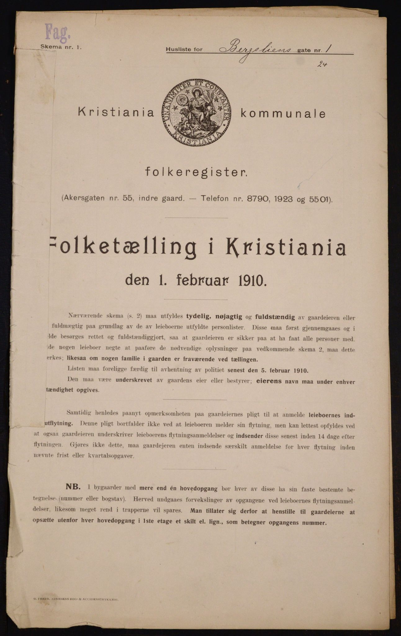OBA, Kommunal folketelling 1.2.1910 for Kristiania, 1910, s. 3862