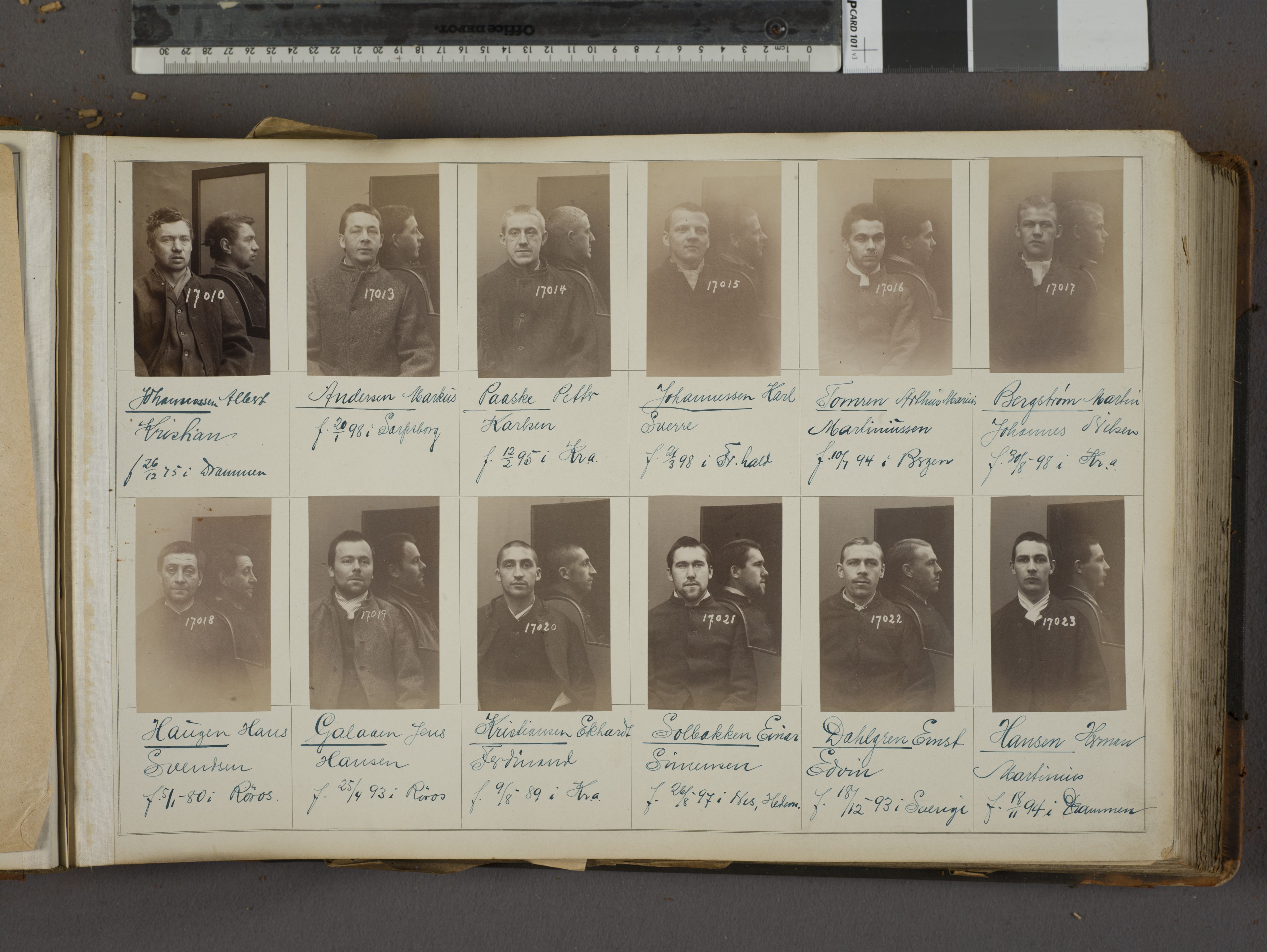 Oslo politikammer, Kriminalavdelingen, AV/SAO-A-11137/U/Ua/L0019: Forbryteralbum, 1920-1921, s. 13