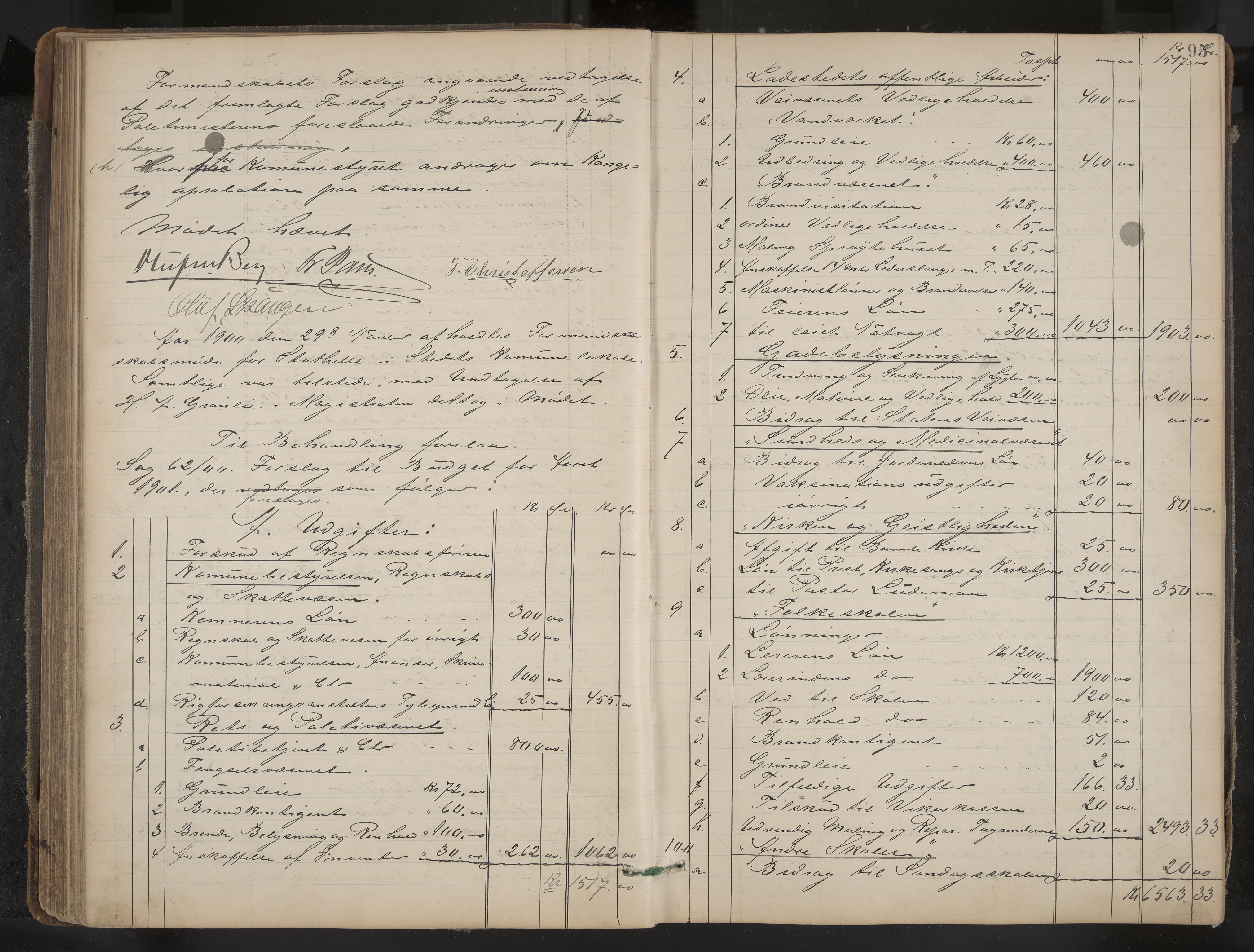 Stathelle formannskap og sentraladministrasjon, IKAK/0803021/A/L0002: Møtebok, 1892-1909, s. 95