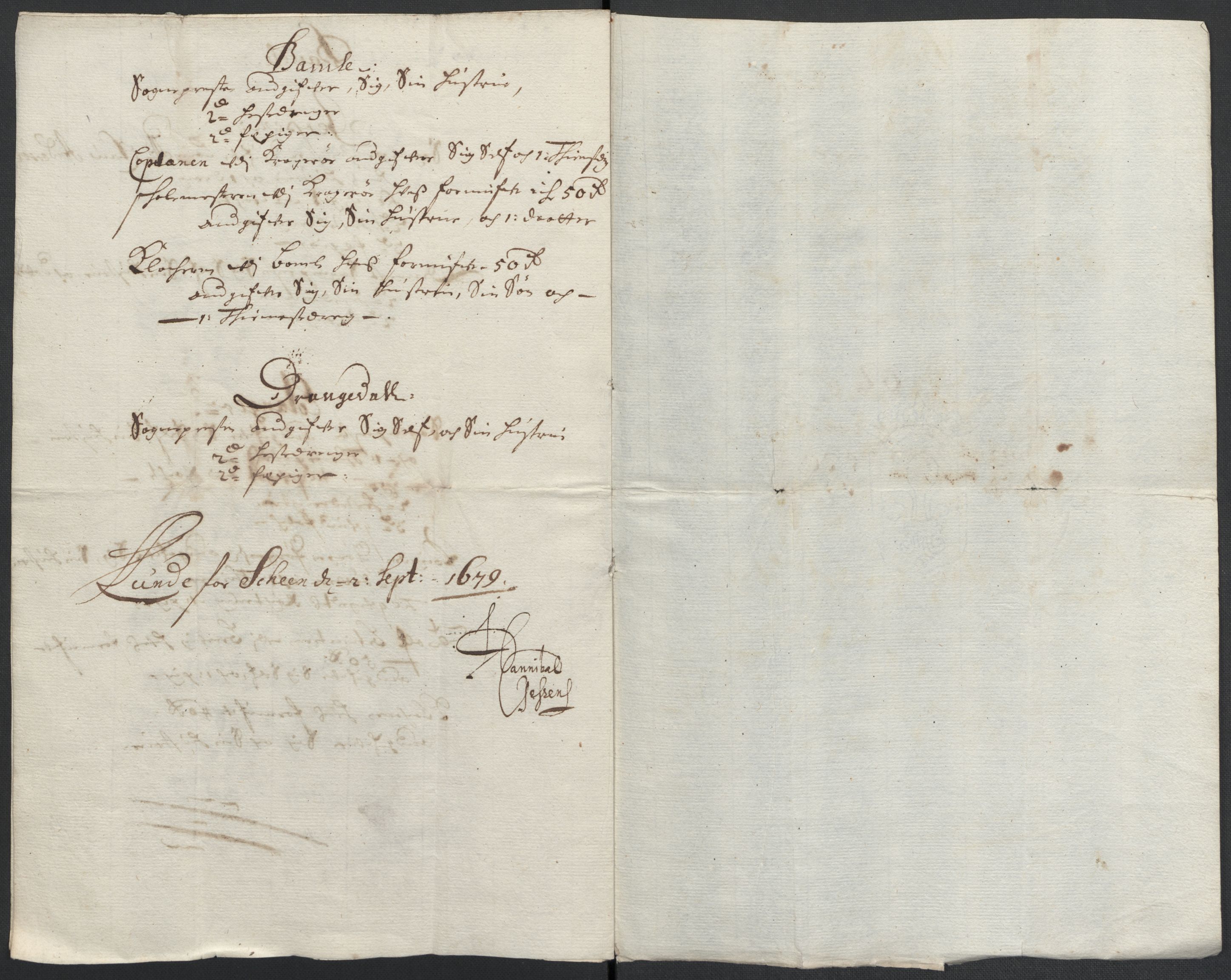 Rentekammeret inntil 1814, Reviderte regnskaper, Fogderegnskap, RA/EA-4092/R35/L2072: Fogderegnskap Øvre og Nedre Telemark, 1679, s. 249