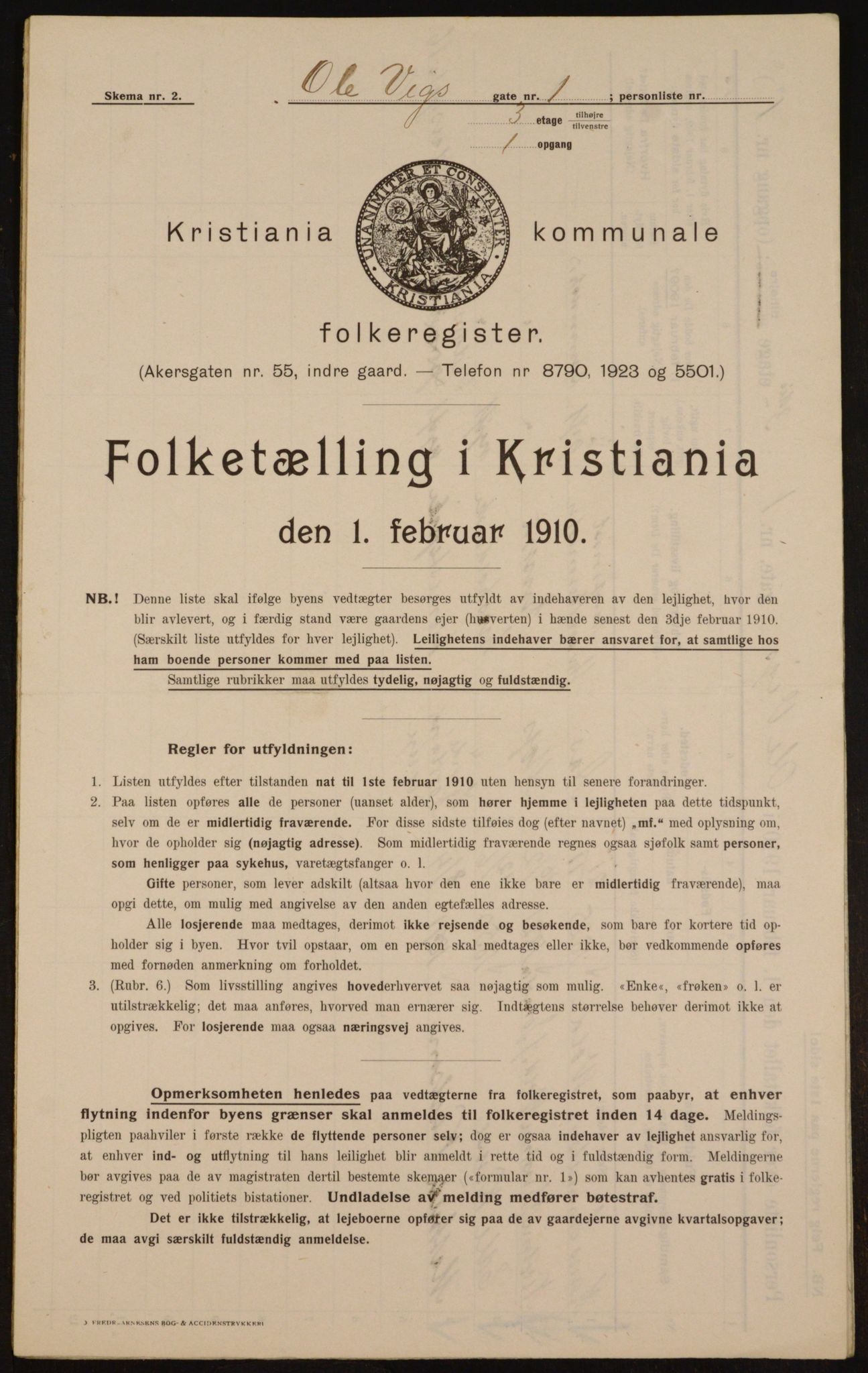 OBA, Kommunal folketelling 1.2.1910 for Kristiania, 1910, s. 72697