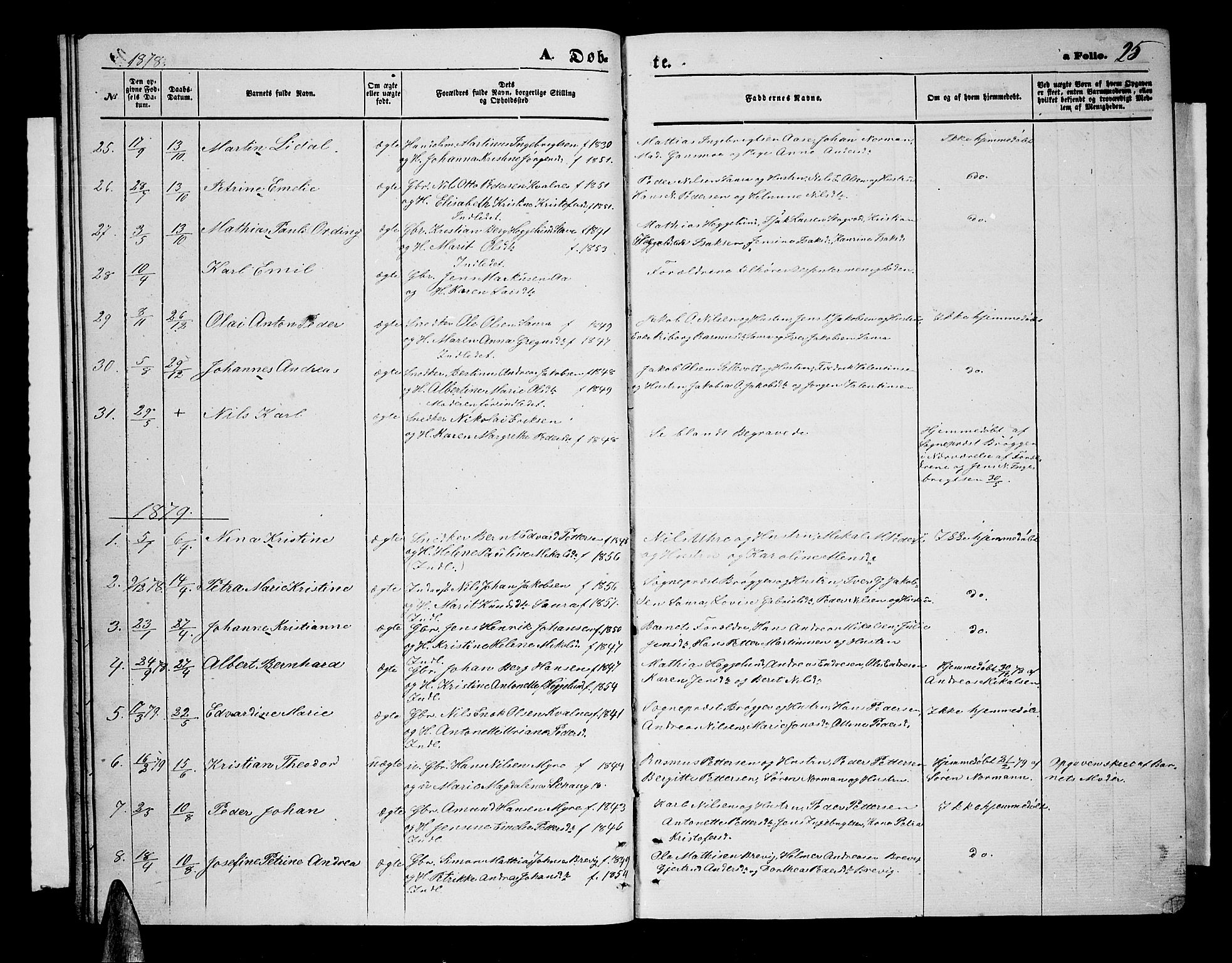 Ministerialprotokoller, klokkerbøker og fødselsregistre - Nordland, AV/SAT-A-1459/897/L1412: Klokkerbok nr. 897C02, 1867-1886, s. 25