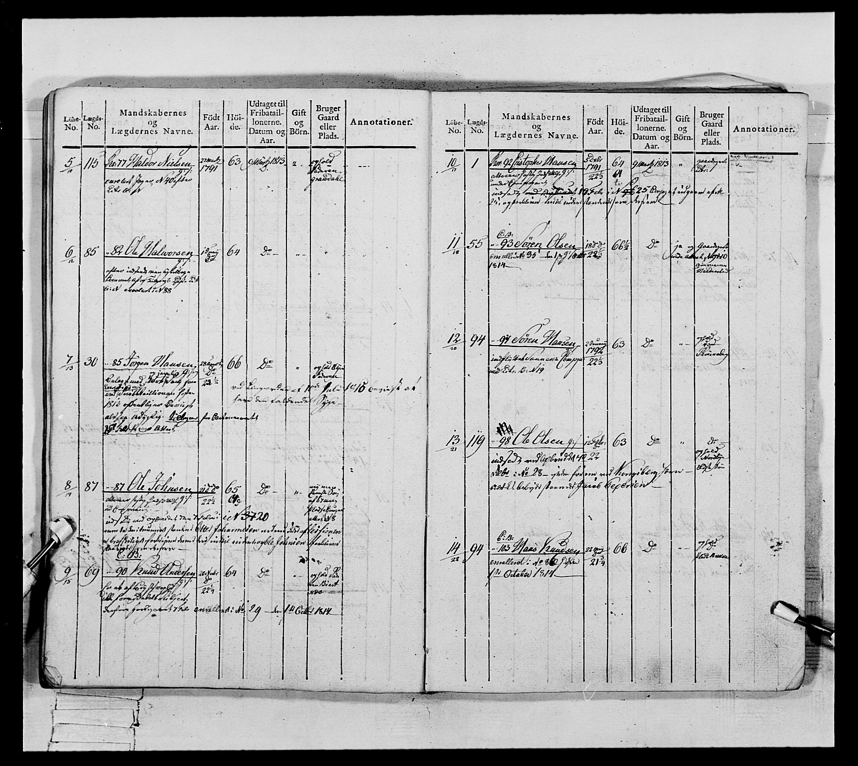 Generalitets- og kommissariatskollegiet, Det kongelige norske kommissariatskollegium, RA/EA-5420/E/Eh/L0117: Telemarkske nasjonale infanteriregiment, 1812-1814, s. 474