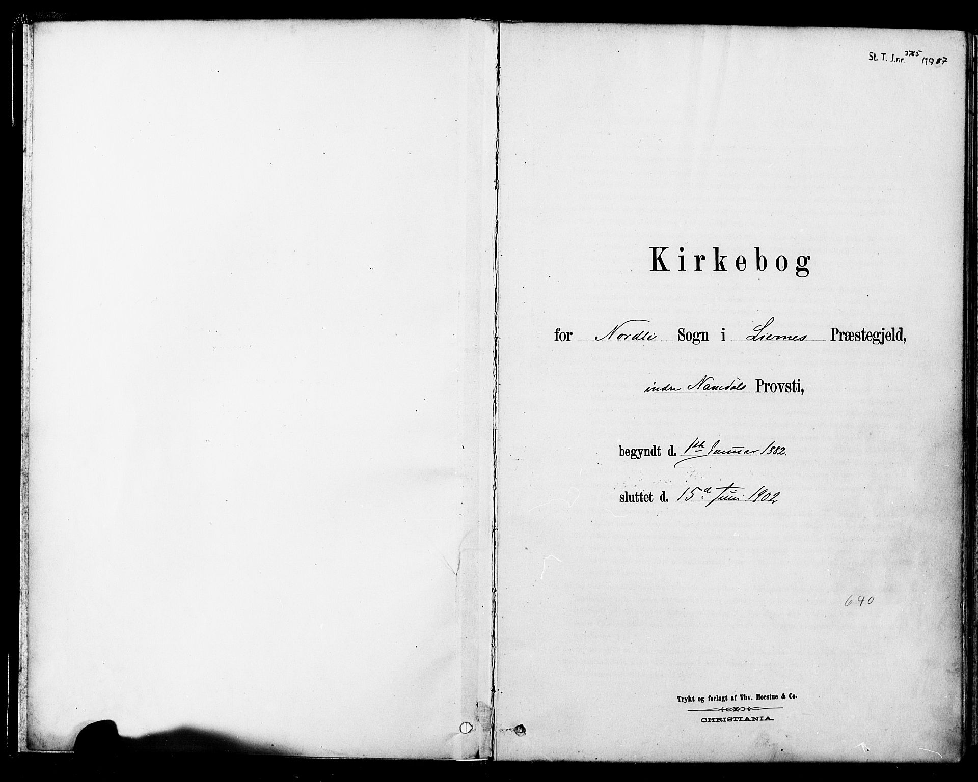 Ministerialprotokoller, klokkerbøker og fødselsregistre - Nord-Trøndelag, AV/SAT-A-1458/755/L0494: Ministerialbok nr. 755A03, 1882-1902