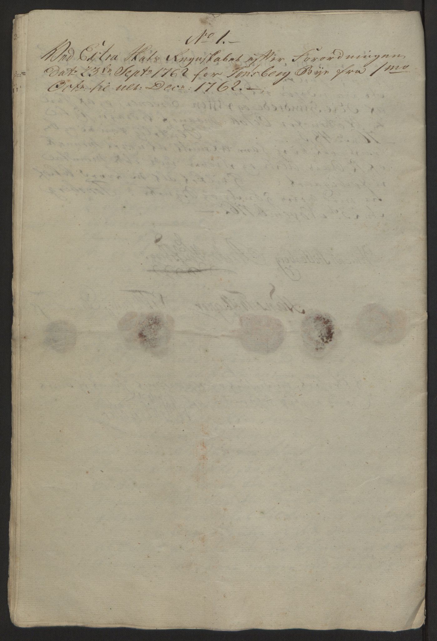 Rentekammeret inntil 1814, Reviderte regnskaper, Byregnskaper, RA/EA-4066/R/Rh/L0162/0001: [H4] Kontribusjonsregnskap / Ekstraskatt, Tønsberg, 1762-1772, s. 27