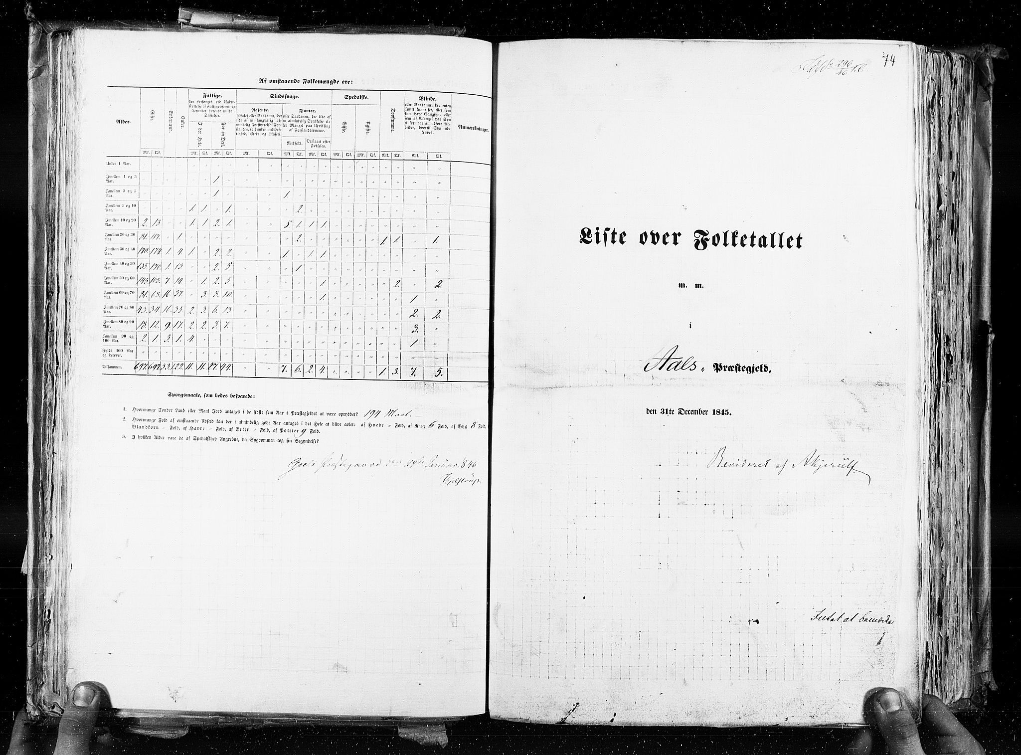 RA, Folketellingen 1845, bind 4: Buskerud amt og Jarlsberg og Larvik amt, 1845, s. 74