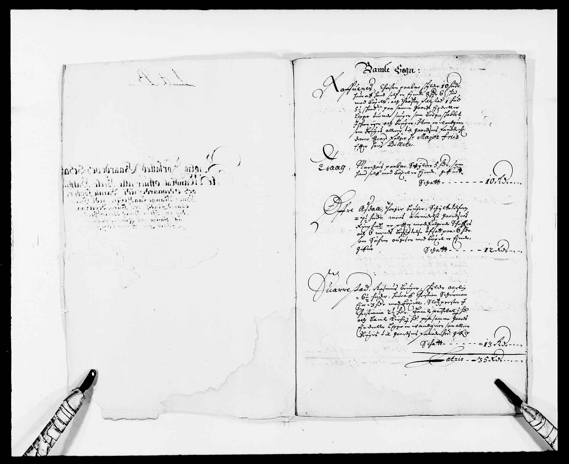 Rentekammeret inntil 1814, Reviderte regnskaper, Fogderegnskap, AV/RA-EA-4092/R34/L2042: Fogderegnskap Bamble, 1673-1675, s. 5