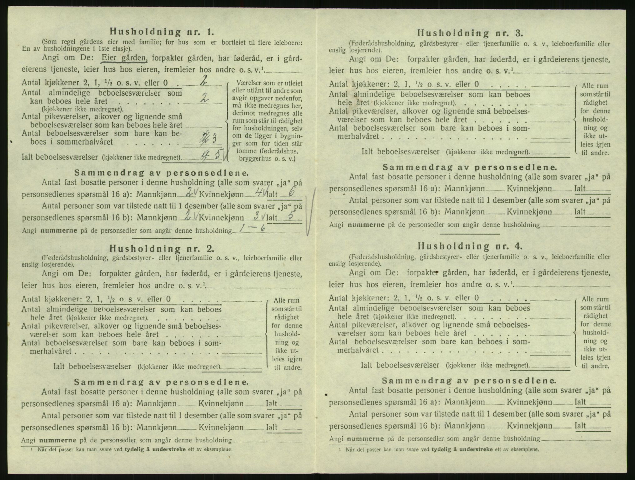 SAK, Folketelling 1920 for 0935 Iveland herred, 1920, s. 326