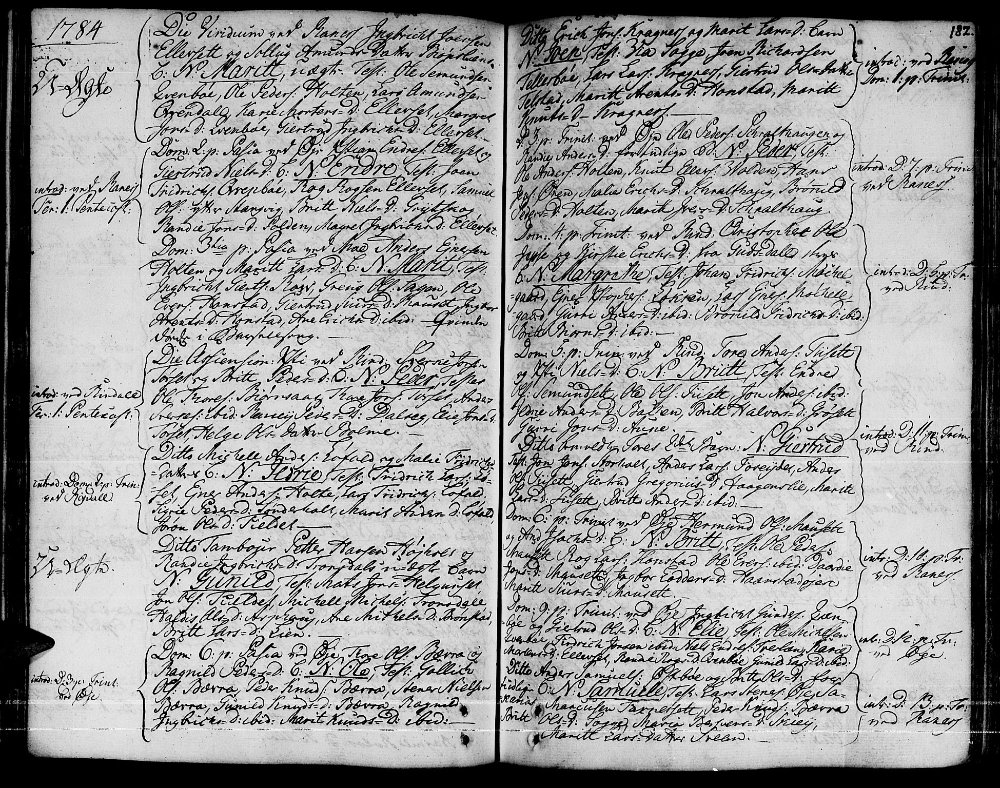 Ministerialprotokoller, klokkerbøker og fødselsregistre - Møre og Romsdal, AV/SAT-A-1454/595/L1039: Ministerialbok nr. 595A01, 1750-1796, s. 182