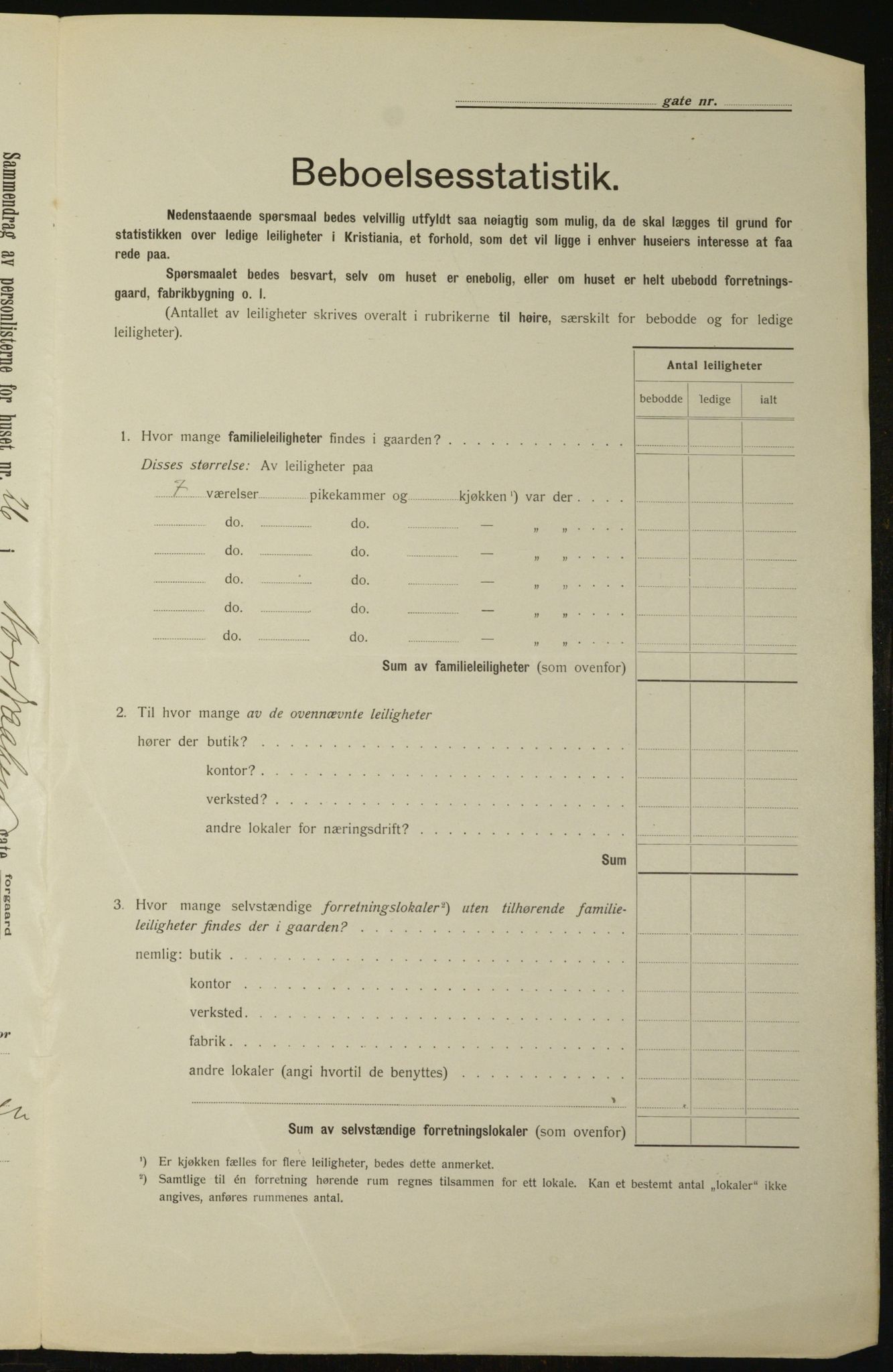 OBA, Kommunal folketelling 1.2.1912 for Kristiania, 1912, s. 74096