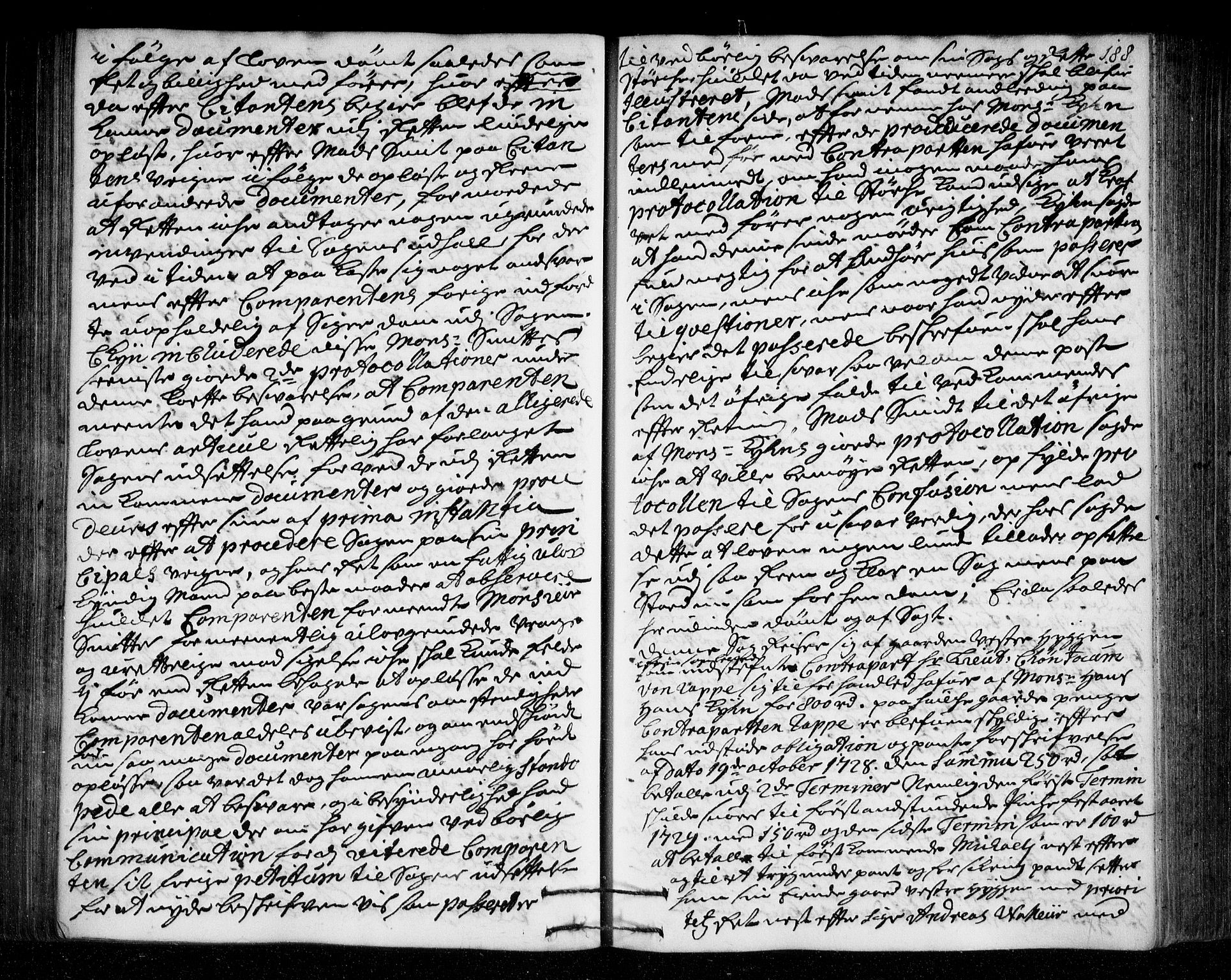 Lier, Røyken og Hurum sorenskriveri, AV/SAKO-A-89/F/Fa/L0046: Tingbok, 1729-1733, s. 188