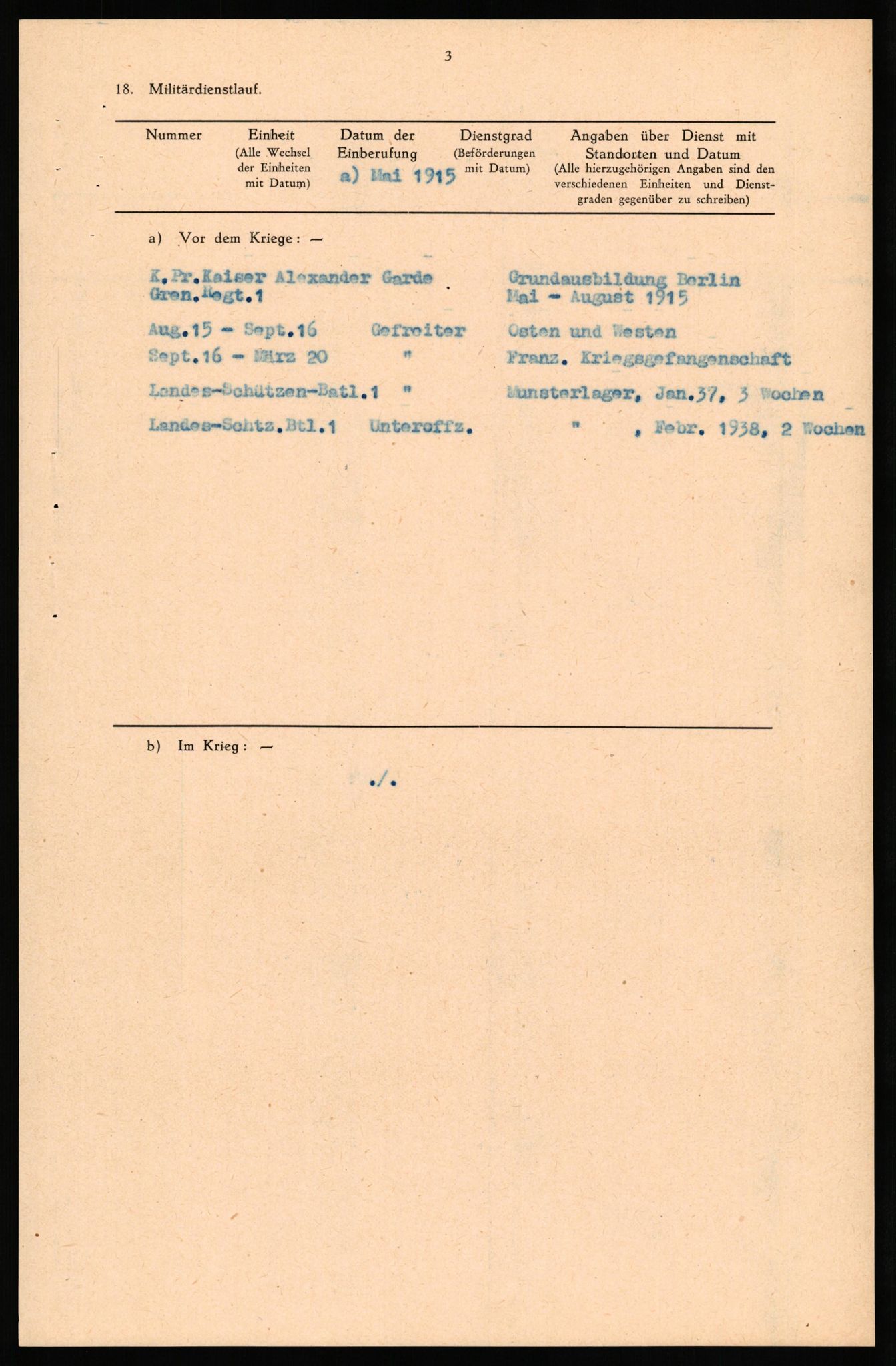 Forsvaret, Forsvarets overkommando II, AV/RA-RAFA-3915/D/Db/L0032: CI Questionaires. Tyske okkupasjonsstyrker i Norge. Tyskere., 1945-1946, s. 101