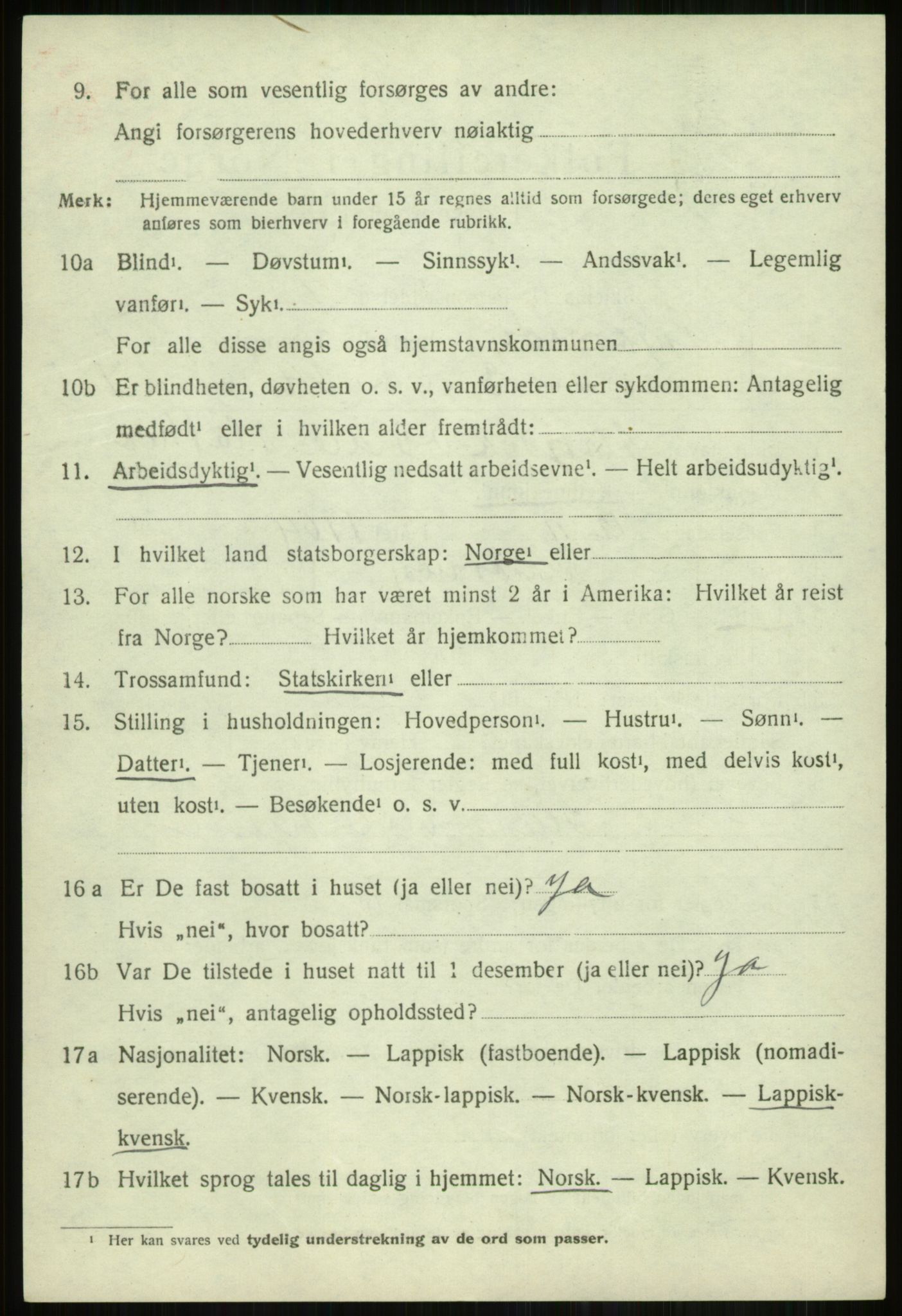 SATØ, Folketelling 1920 for 1941 Skjervøy herred, 1920, s. 4306