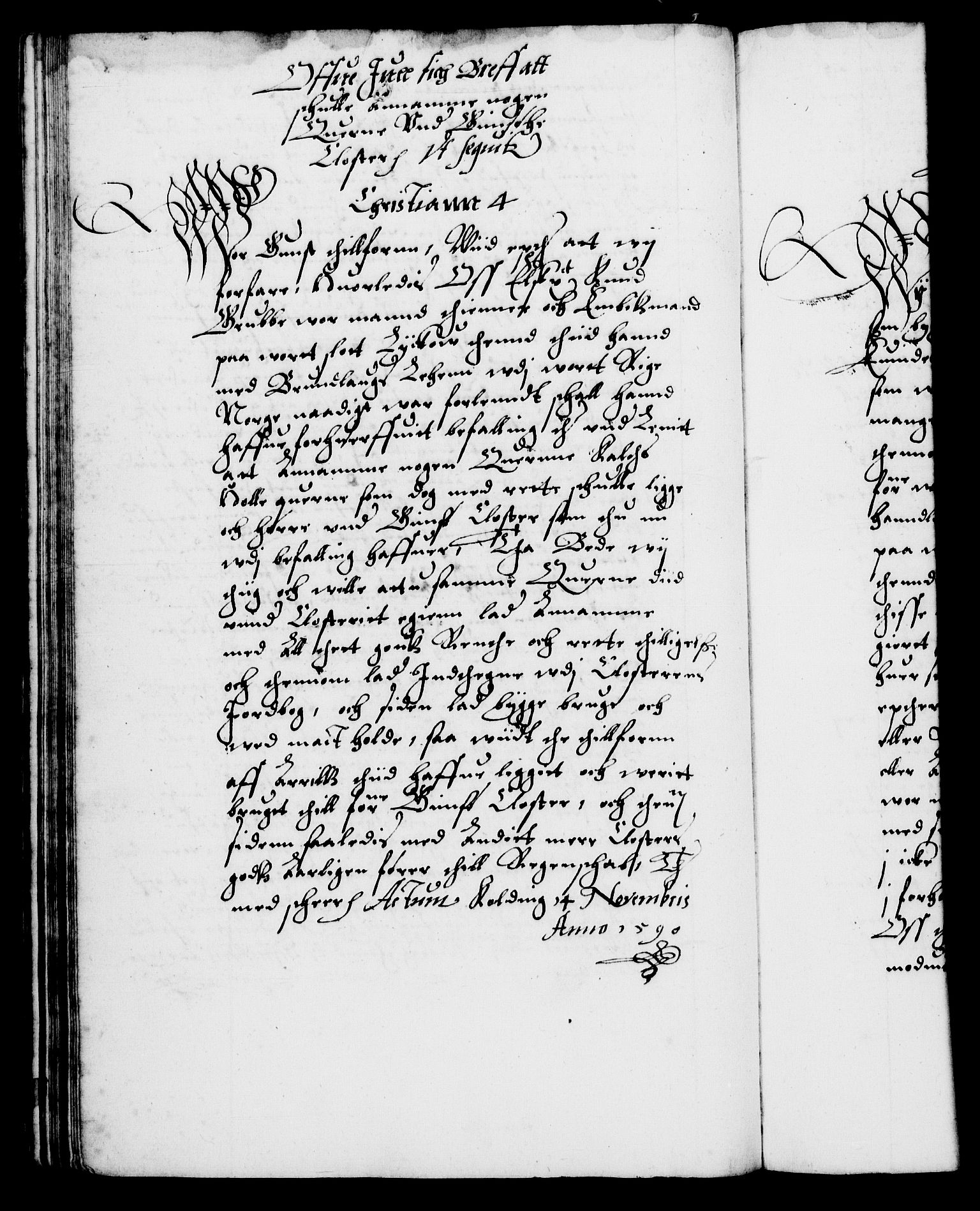 Danske Kanselli 1572-1799, RA/EA-3023/F/Fc/Fca/Fcab/L0002: Norske tegnelser (mikrofilm), 1588-1596, s. 91b