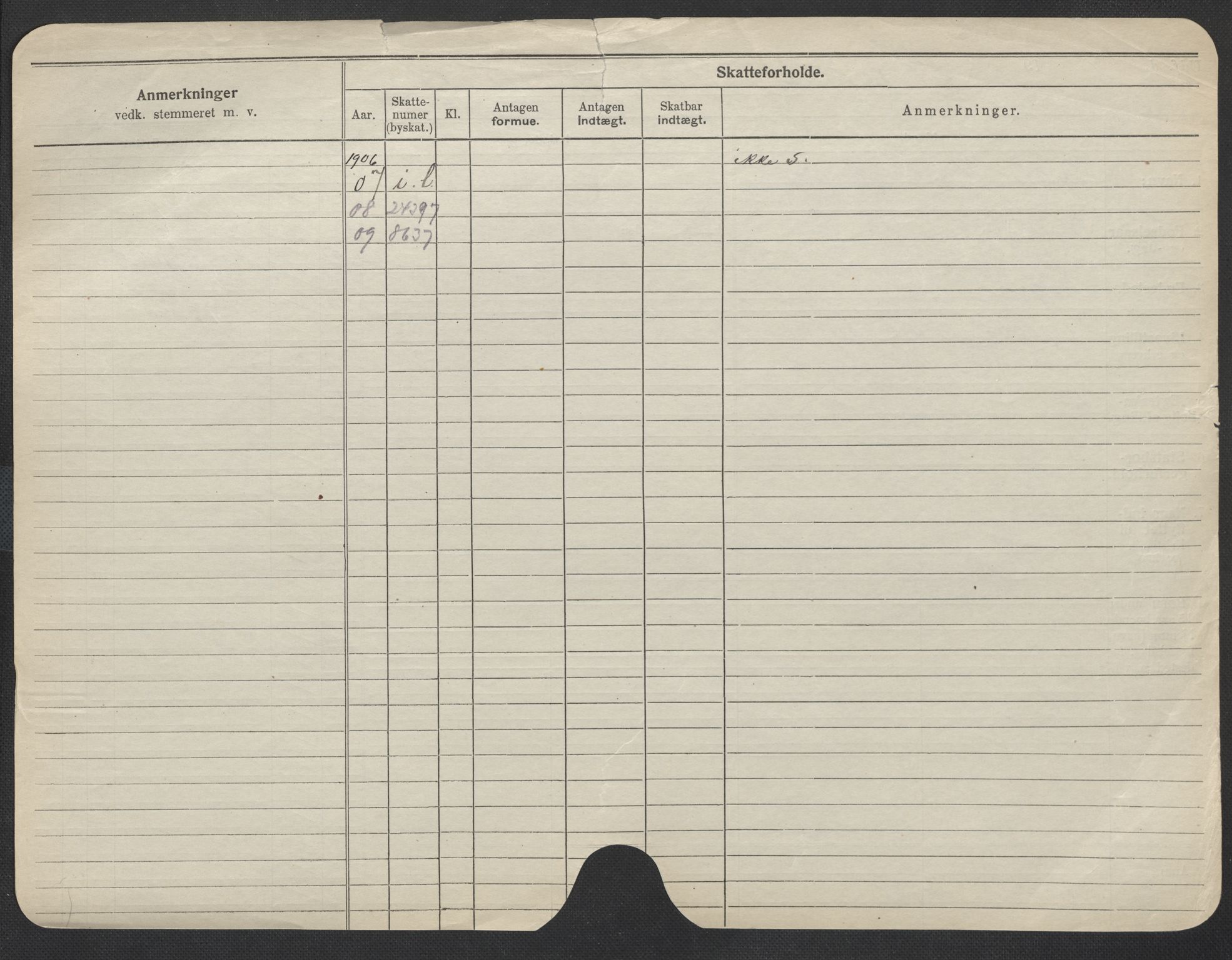 Oslo folkeregister, Registerkort, SAO/A-11715/F/Fa/Fac/L0009: Menn, 1906-1914, s. 778b