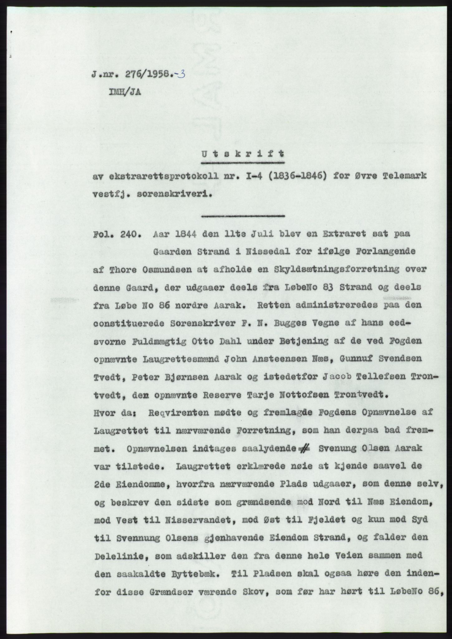 Statsarkivet i Kongsberg, SAKO/A-0001, 1958, s. 125