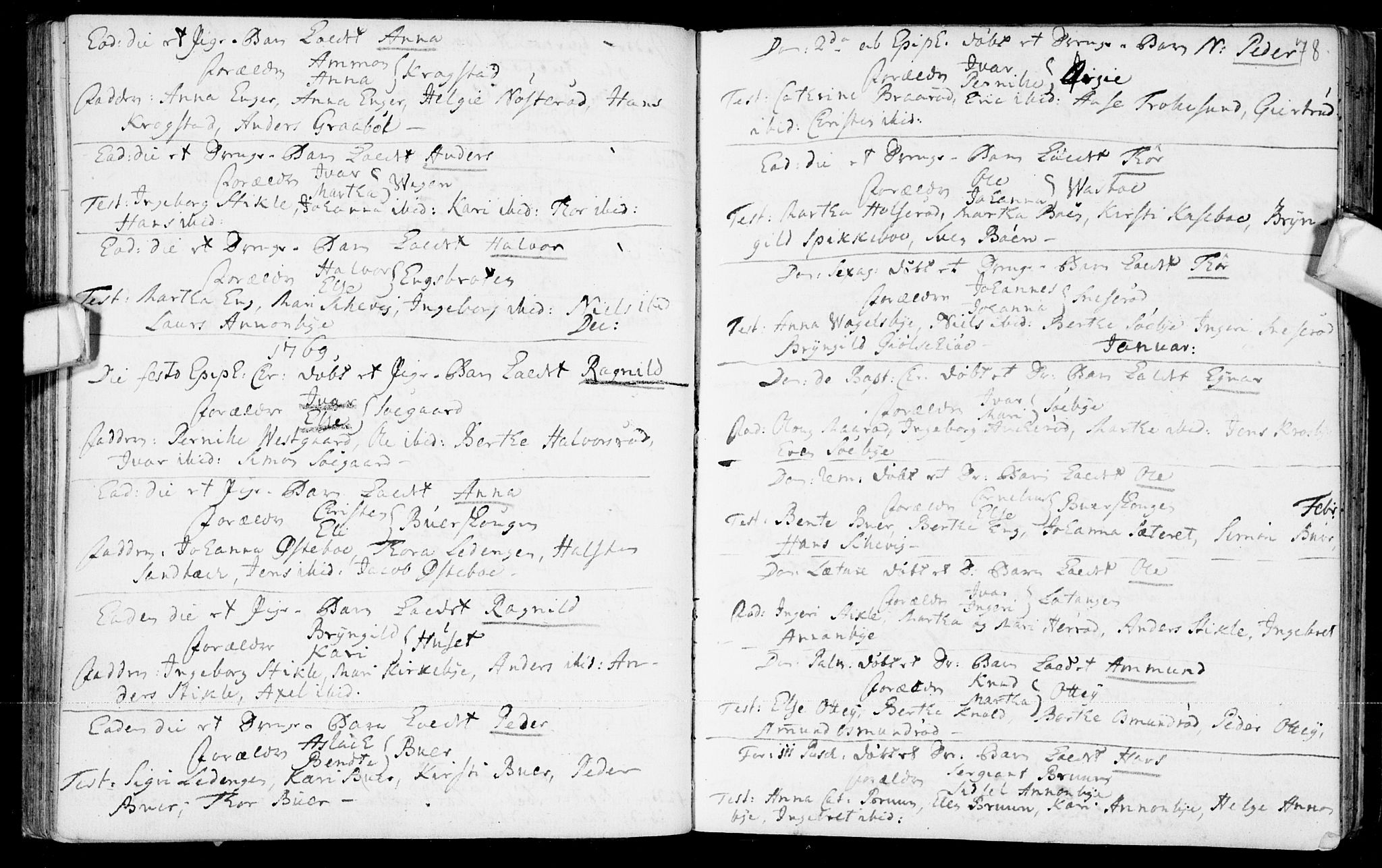 Aremark prestekontor Kirkebøker, AV/SAO-A-10899/F/Fb/L0002: Ministerialbok nr.  II 2, 1745-1795, s. 78