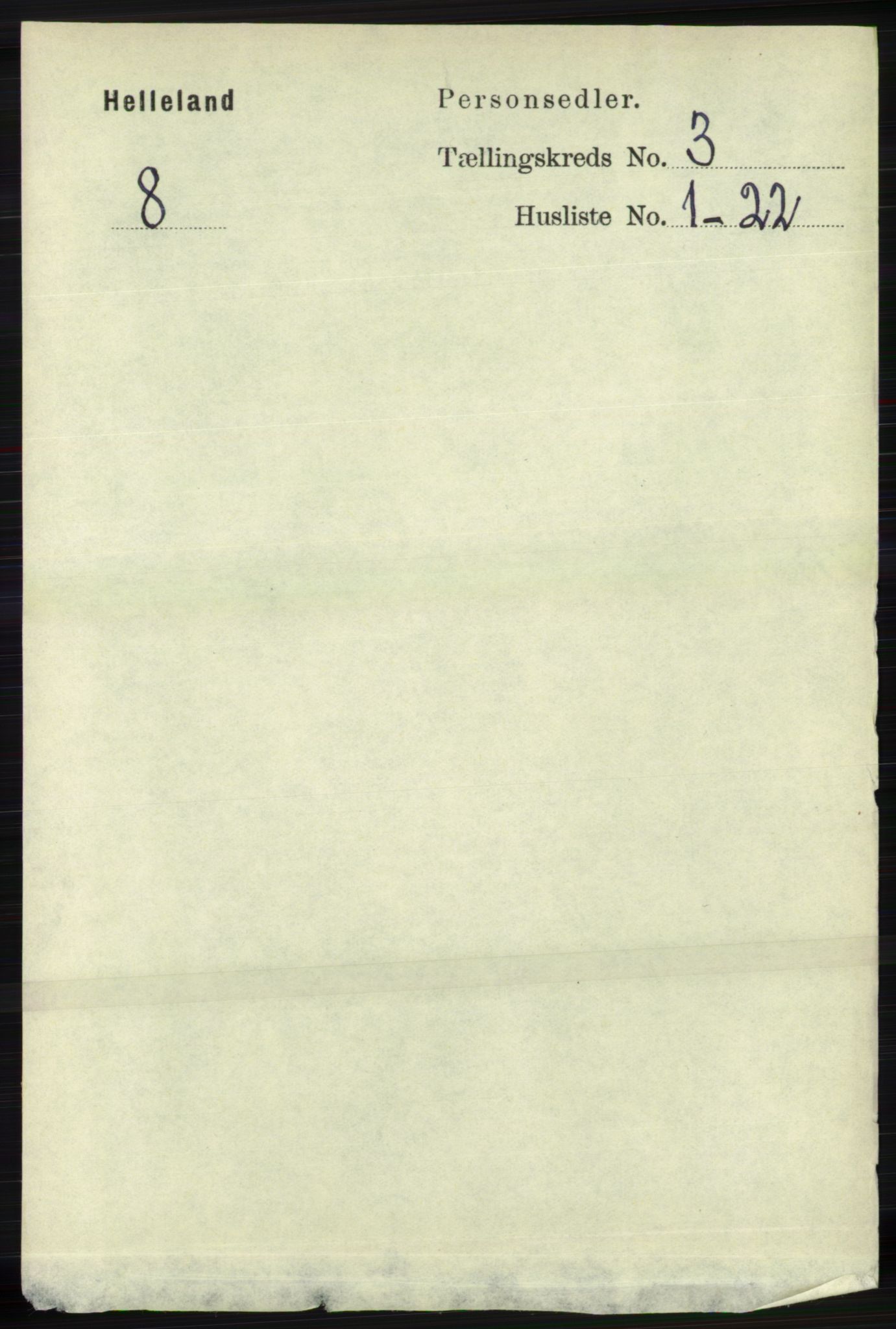 RA, Folketelling 1891 for 1115 Helleland herred, 1891, s. 838
