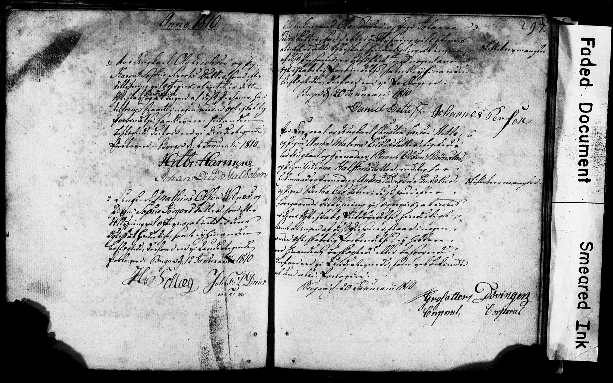 Korskirken sokneprestembete, SAB/A-76101: Forlovererklæringer nr. II.5.1, 1776-1816, s. 297