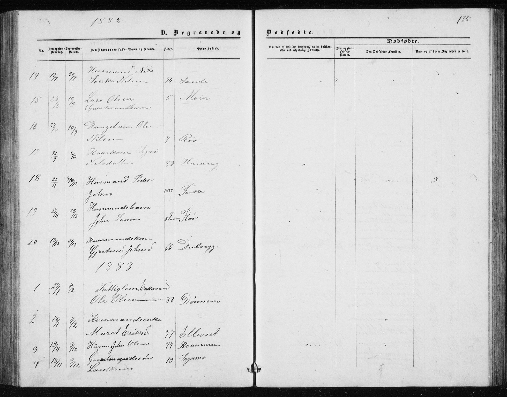 Ministerialprotokoller, klokkerbøker og fødselsregistre - Møre og Romsdal, AV/SAT-A-1454/597/L1064: Klokkerbok nr. 597C01, 1866-1898, s. 185