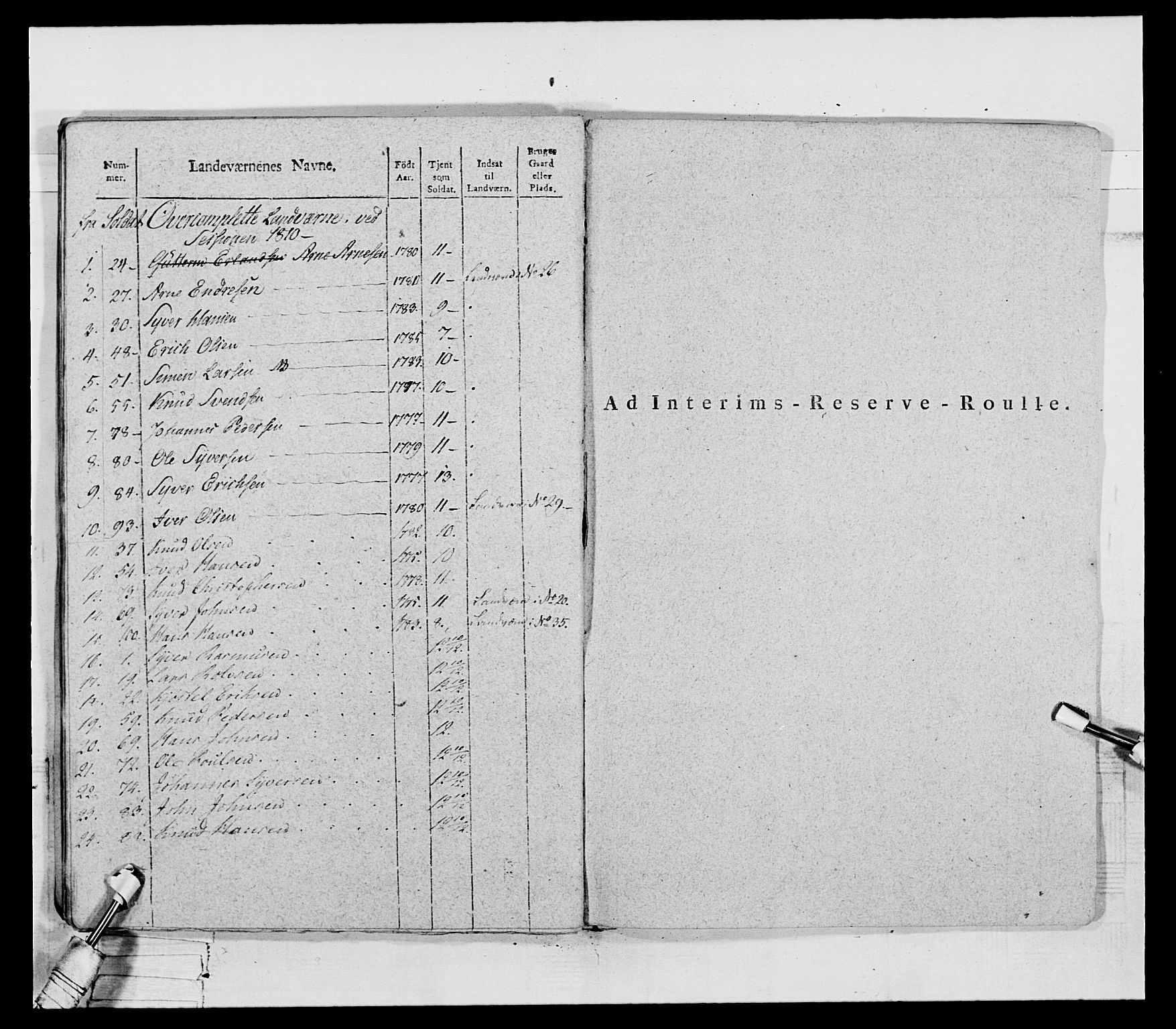 Generalitets- og kommissariatskollegiet, Det kongelige norske kommissariatskollegium, AV/RA-EA-5420/E/Eh/L0069: Opplandske gevorbne infanteriregiment, 1810-1818, s. 353