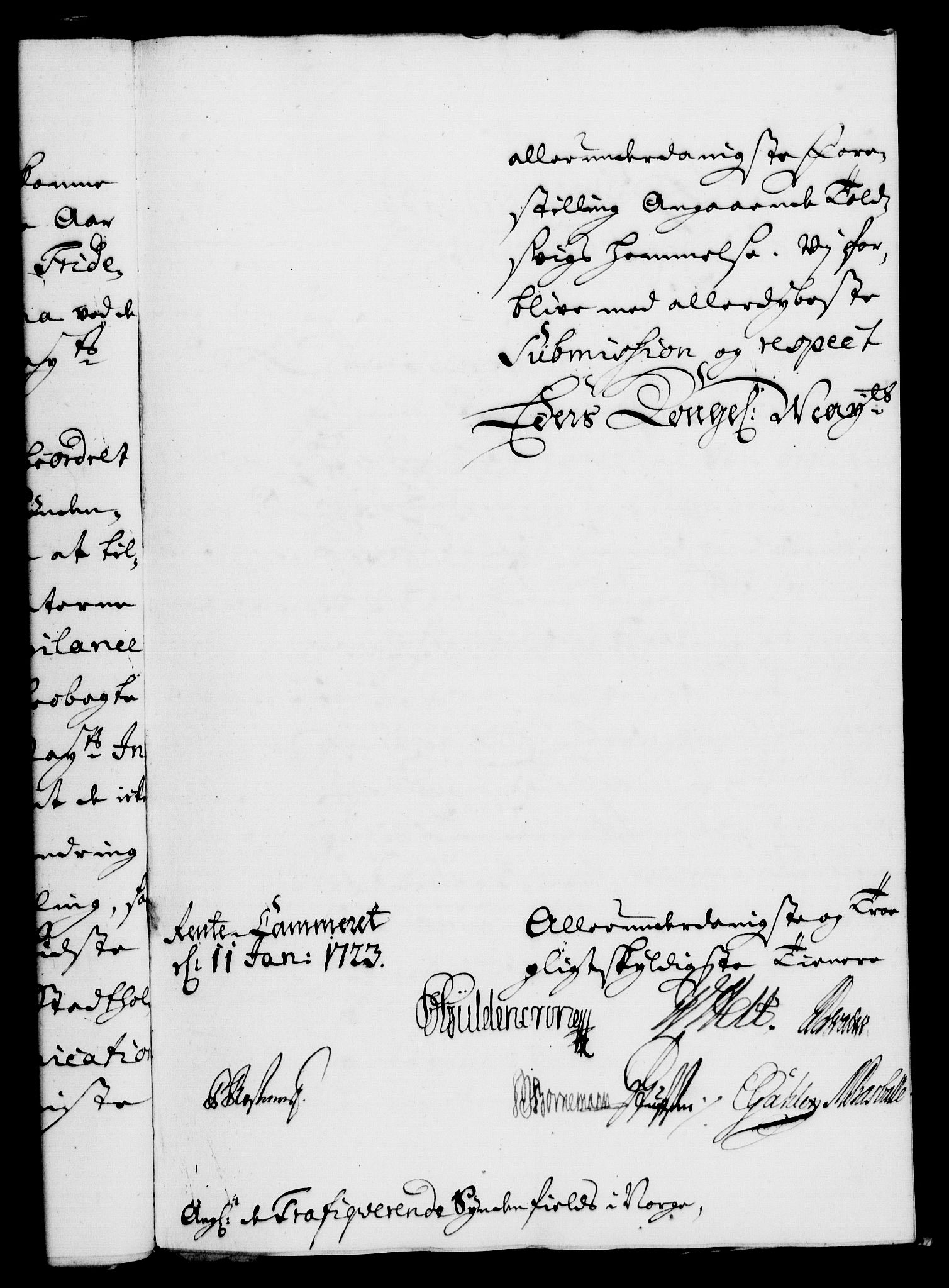 Rentekammeret, Kammerkanselliet, RA/EA-3111/G/Gf/Gfa/L0006: Norsk relasjons- og resolusjonsprotokoll (merket RK 52.6), 1723, s. 49
