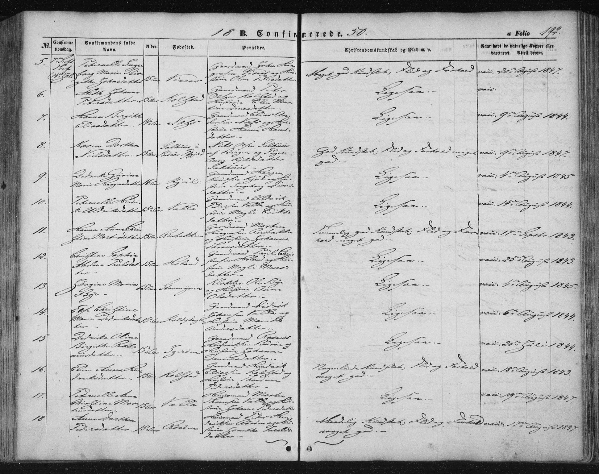 Ministerialprotokoller, klokkerbøker og fødselsregistre - Nordland, AV/SAT-A-1459/816/L0240: Ministerialbok nr. 816A06, 1846-1870, s. 192