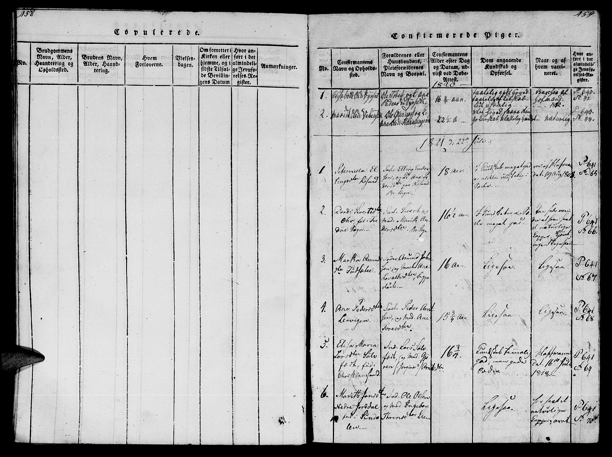 Ministerialprotokoller, klokkerbøker og fødselsregistre - Møre og Romsdal, SAT/A-1454/569/L0818: Ministerialbok nr. 569A04, 1820-1828, s. 458-459