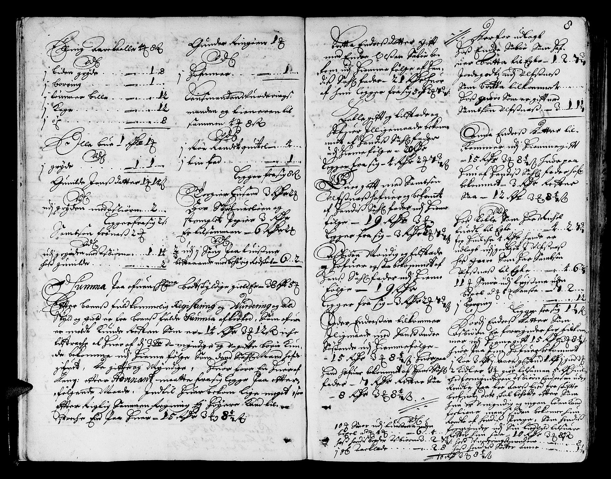 Hardanger og Voss sorenskriveri, AV/SAB-A-2501/4/4A/4Ac/L0001: Skifterettsprotokoll for sorenskriveriet, 1695-1707, s. 7b-8a