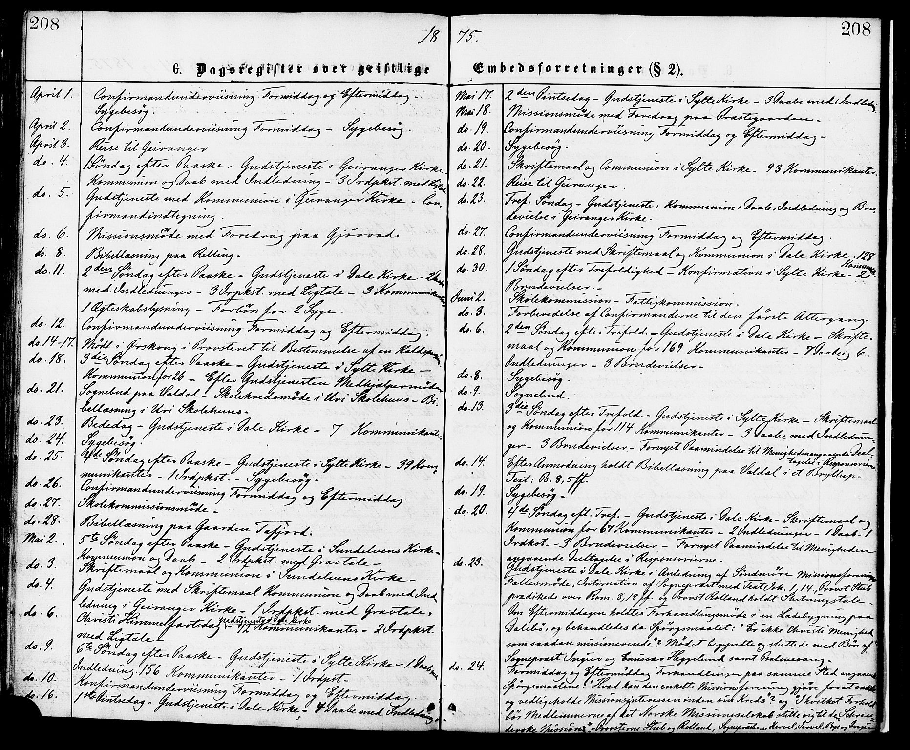 Ministerialprotokoller, klokkerbøker og fødselsregistre - Møre og Romsdal, SAT/A-1454/519/L0254: Ministerialbok nr. 519A13, 1868-1883, s. 208