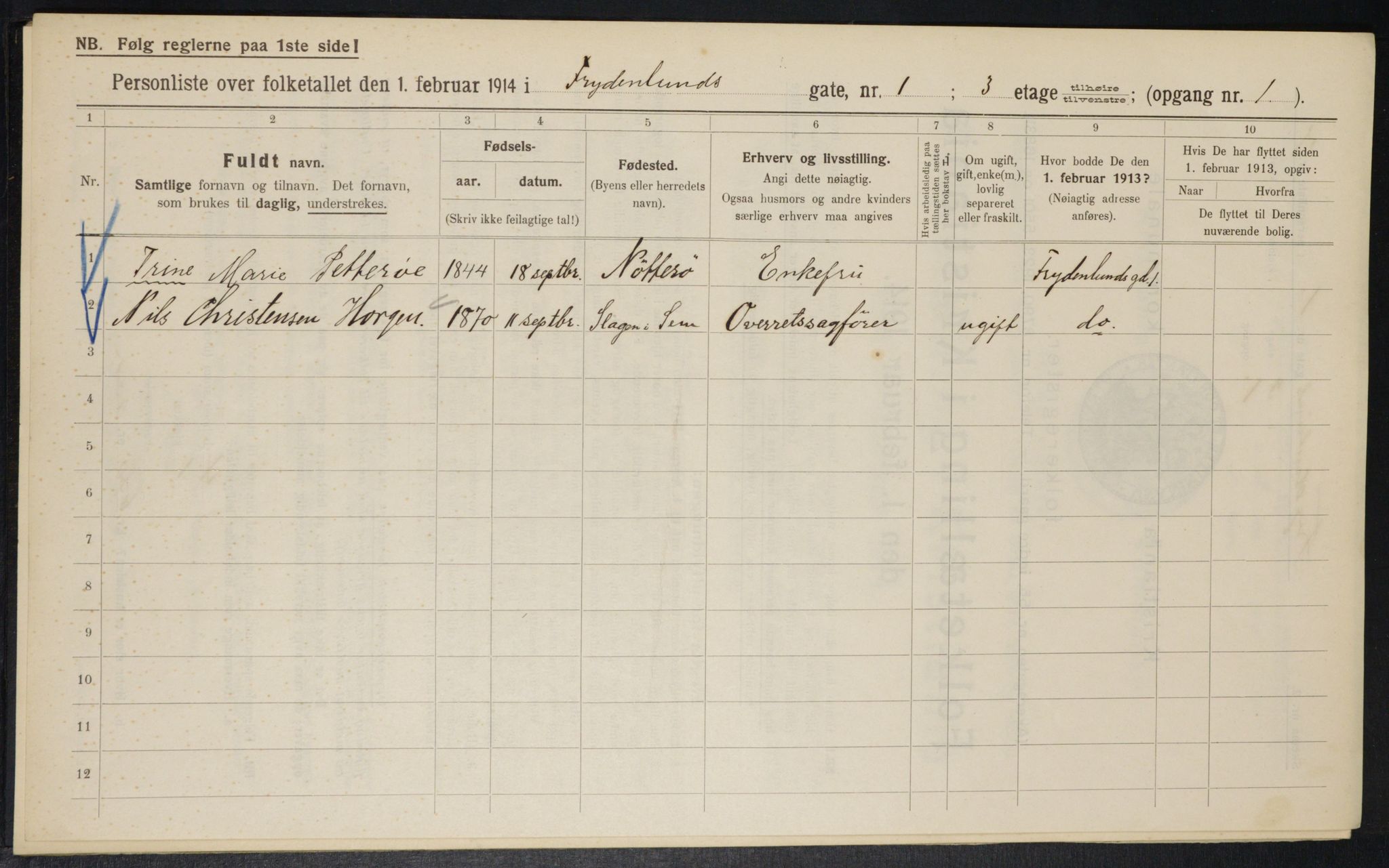 OBA, Kommunal folketelling 1.2.1914 for Kristiania, 1914, s. 28172