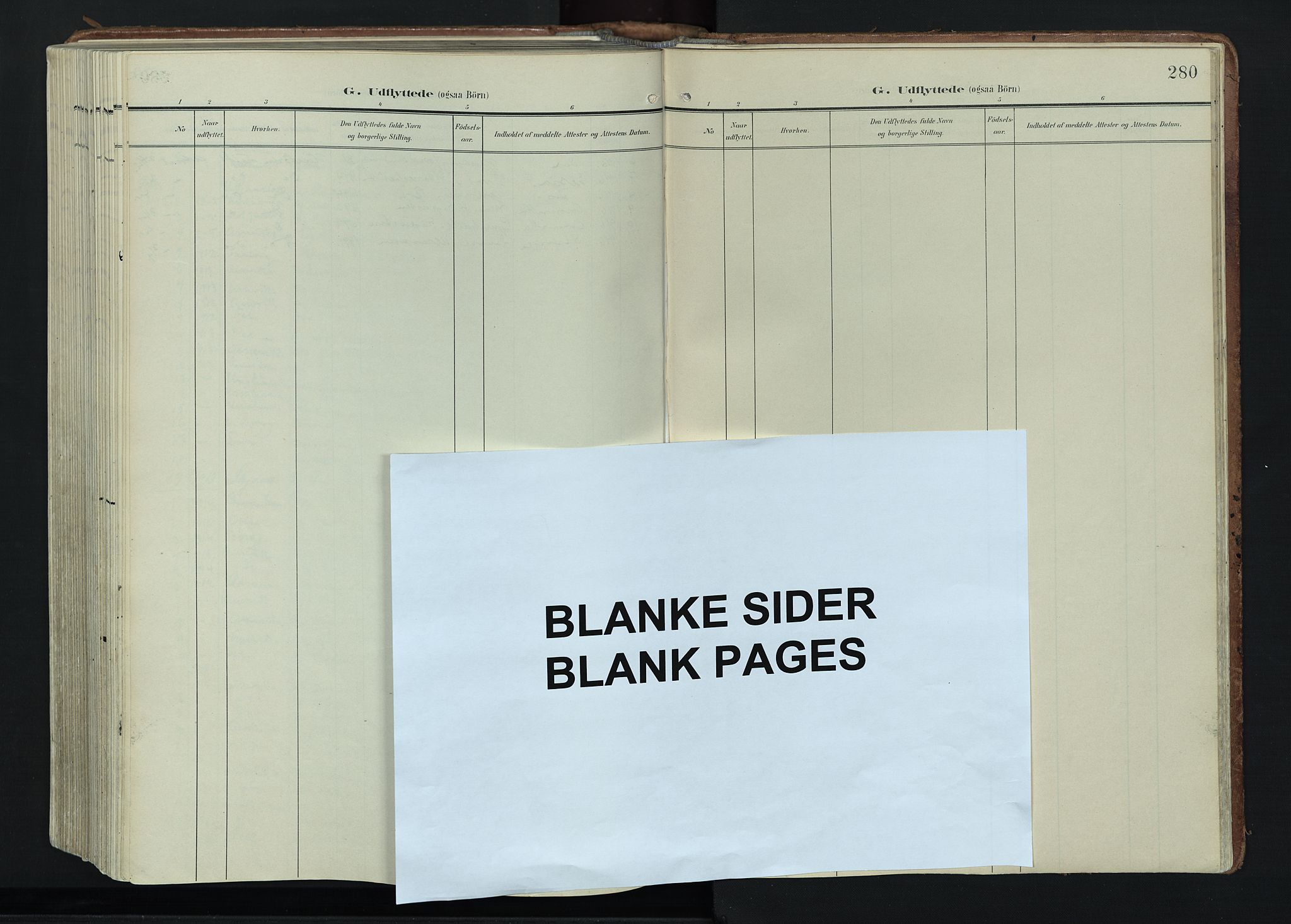 Vågå prestekontor, AV/SAH-PREST-076/H/Ha/Haa/L0011: Ministerialbok nr. 11, 1905-1924, s. 280