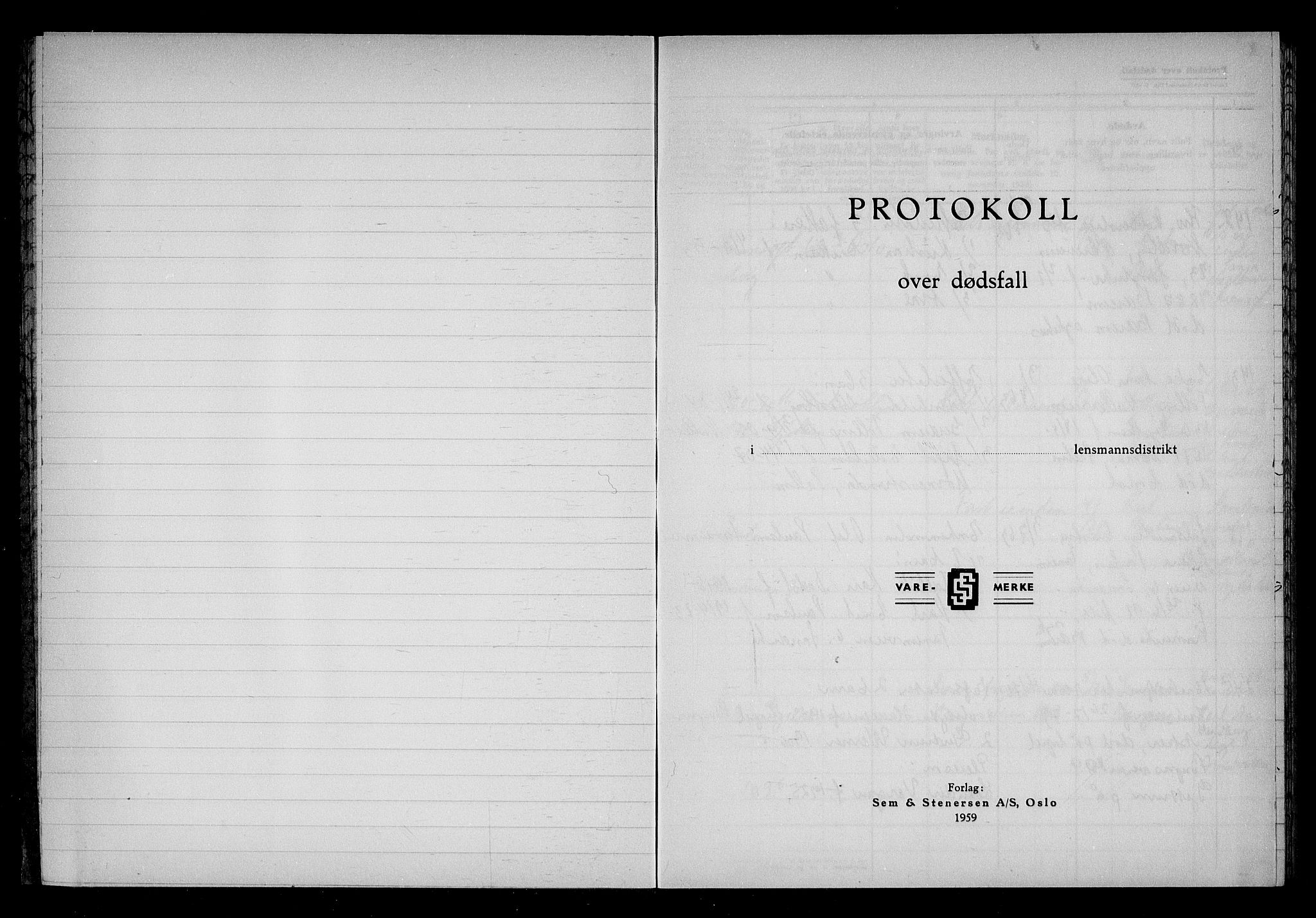 Bærum lensmannskontor, SAO/A-10277/H/Ha/Haa/L0021: Dødsanmeldelsesprotokoll, 1963-1966