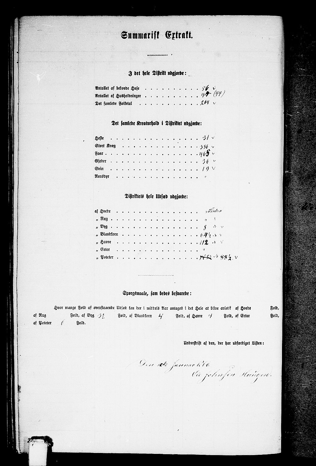 RA, Folketelling 1865 for 1519P Volda prestegjeld, 1865, s. 170