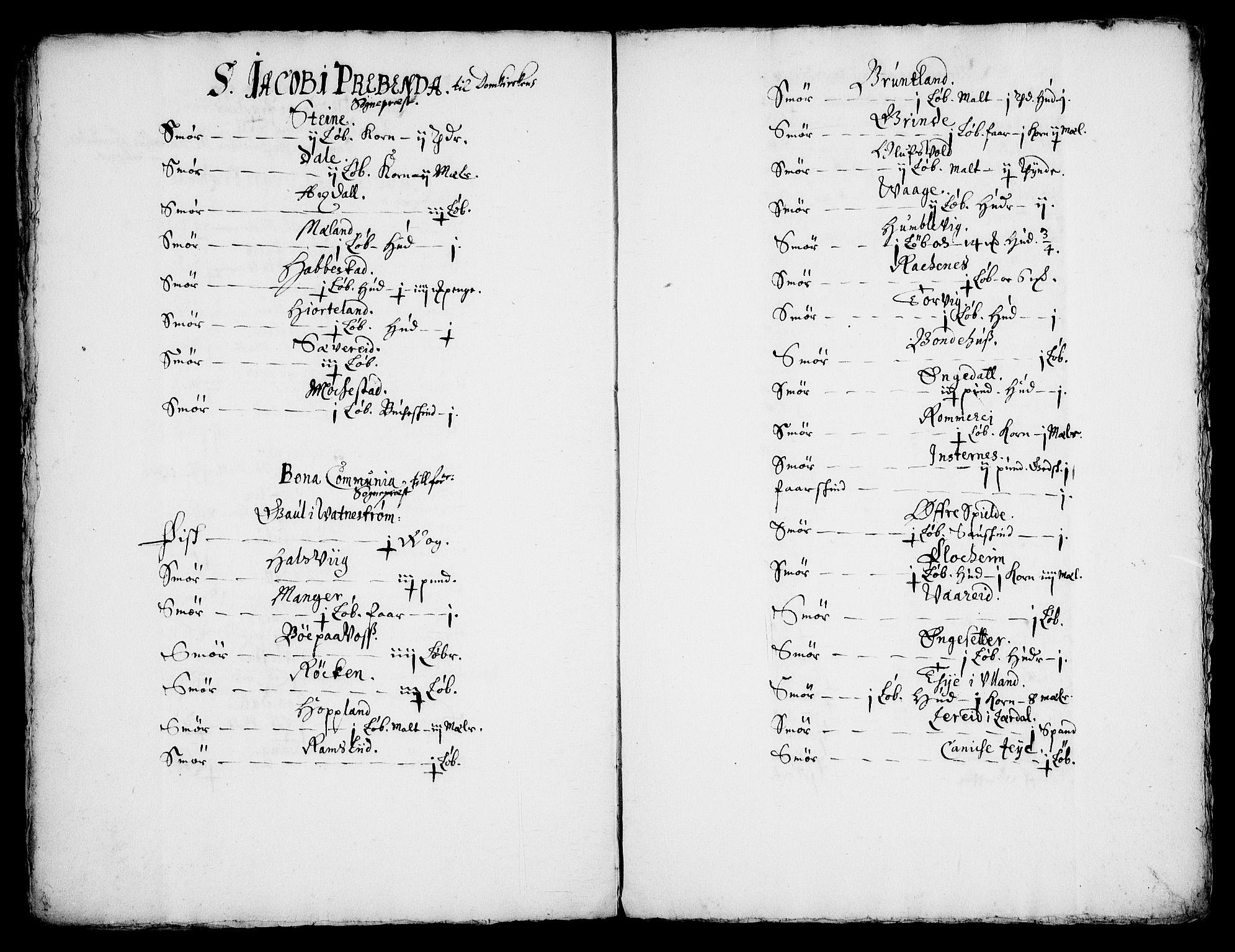 Rentekammeret inntil 1814, Realistisk ordnet avdeling, RA/EA-4070/Fc/Fca/L0003/0004: [Ca III]  Bergen stift / Bergen kapitels jordebok, 1662