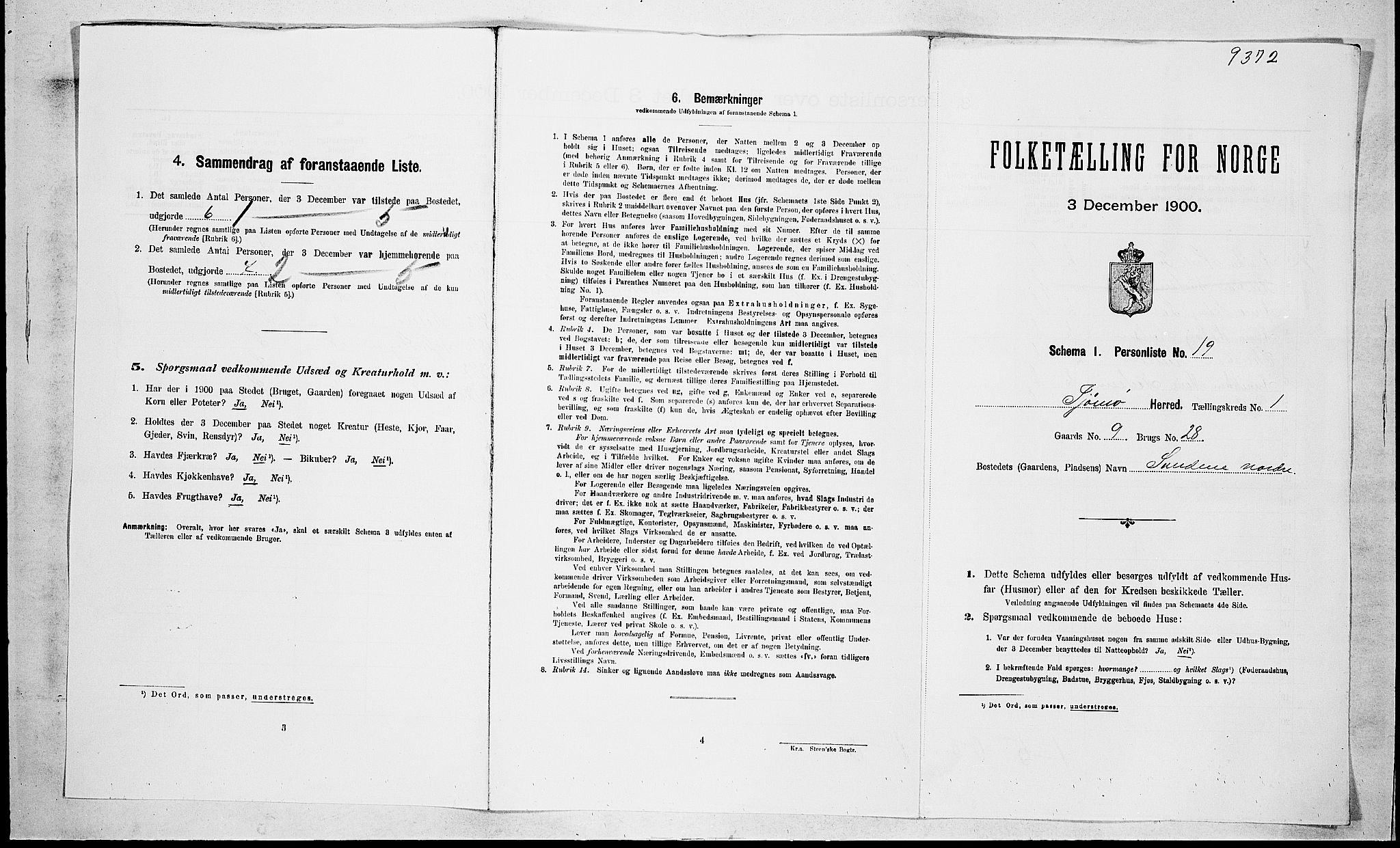 RA, Folketelling 1900 for 0723 Tjøme herred, 1900, s. 134