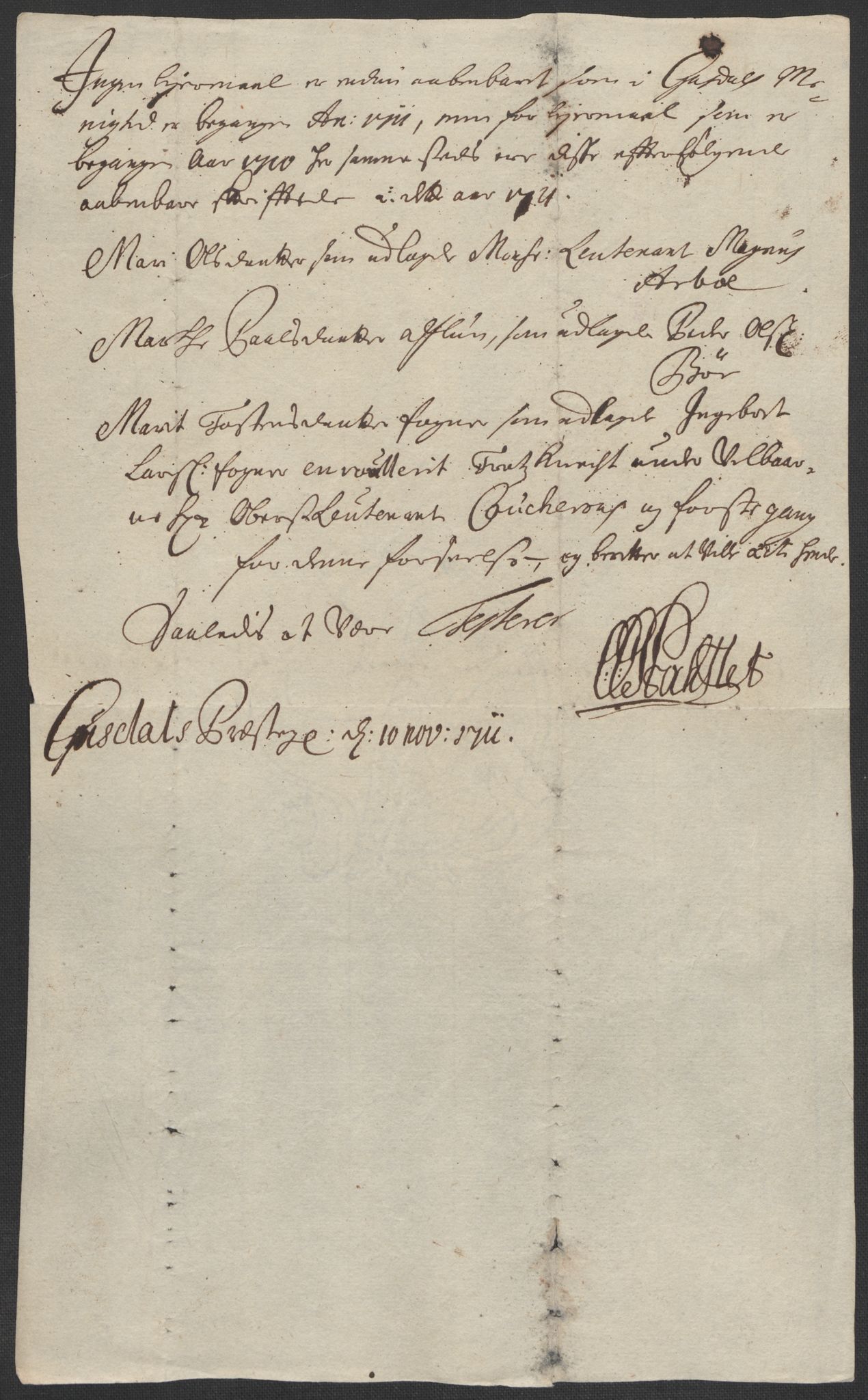 Rentekammeret inntil 1814, Reviderte regnskaper, Fogderegnskap, AV/RA-EA-4092/R17/L1180: Fogderegnskap Gudbrandsdal, 1711, s. 70