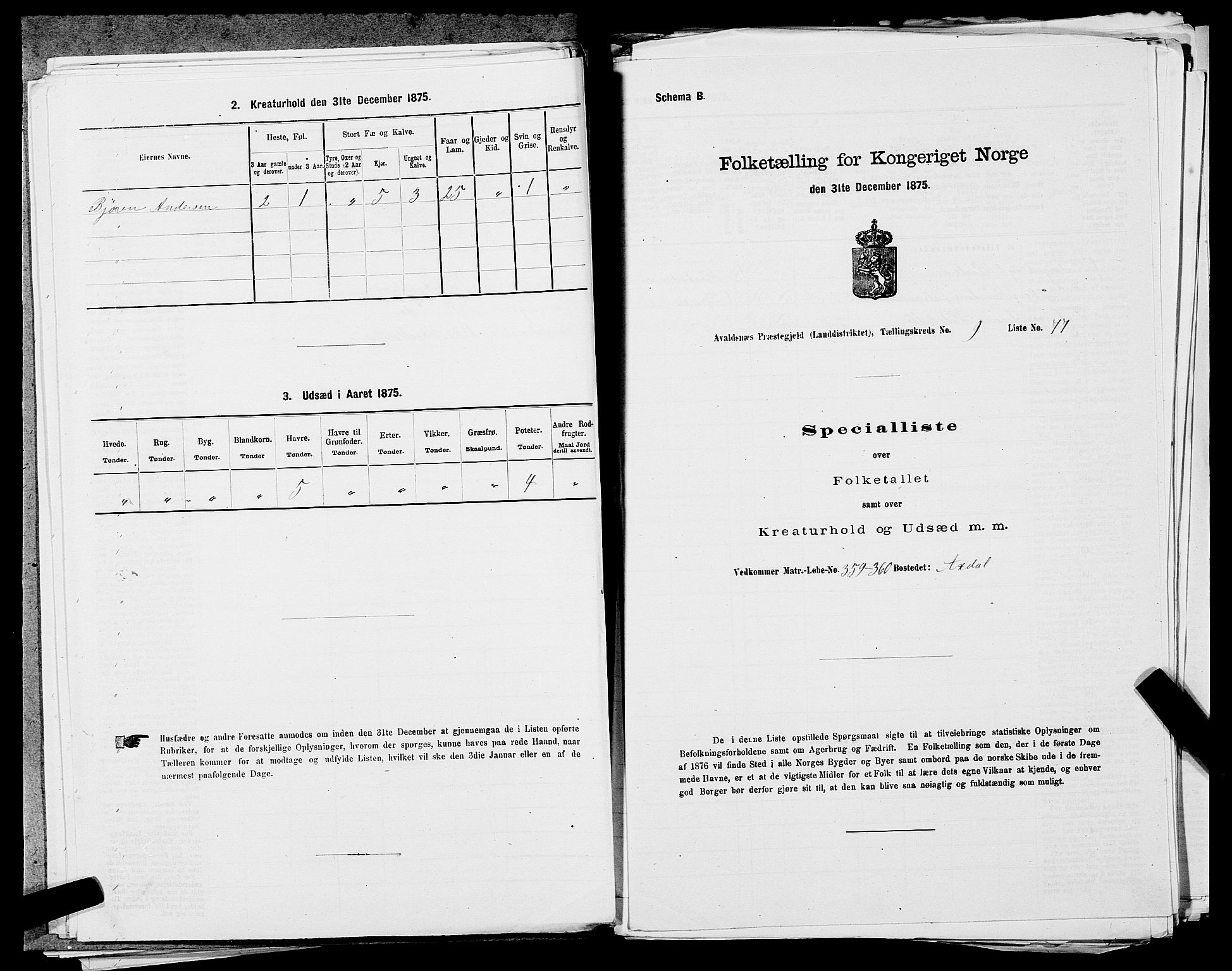 SAST, Folketelling 1875 for 1147L Avaldsnes prestegjeld, Avaldsnes sokn og Kopervik landsokn, 1875, s. 1573