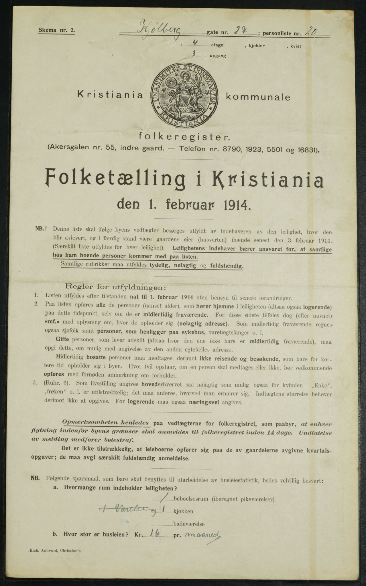 OBA, Kommunal folketelling 1.2.1914 for Kristiania, 1914, s. 51793