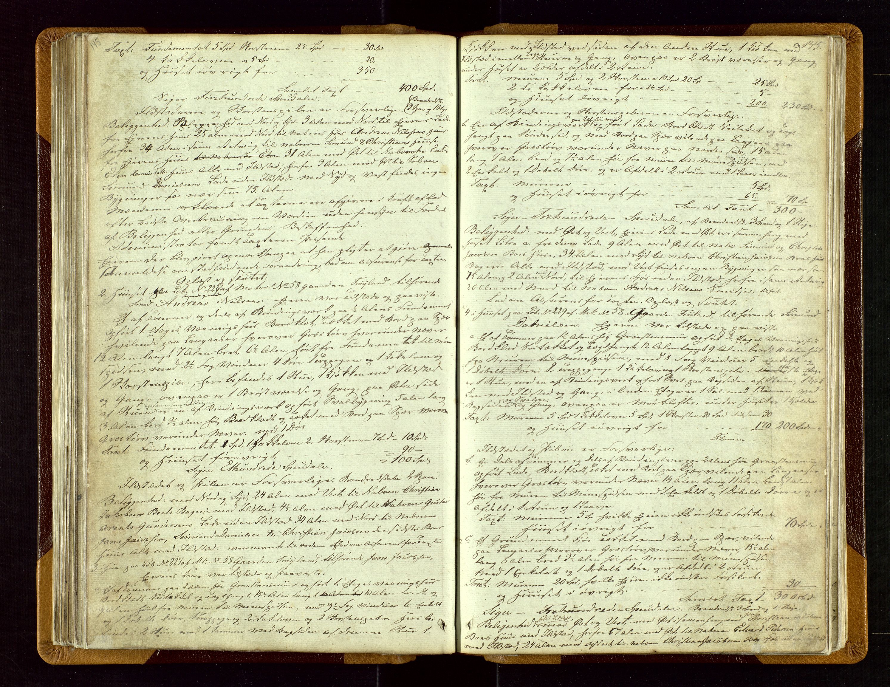 Sokndal lensmannskontor, AV/SAST-A-100417/Goa/L0001: "Brandtaxations Protocol", 1846-1876, s. 145