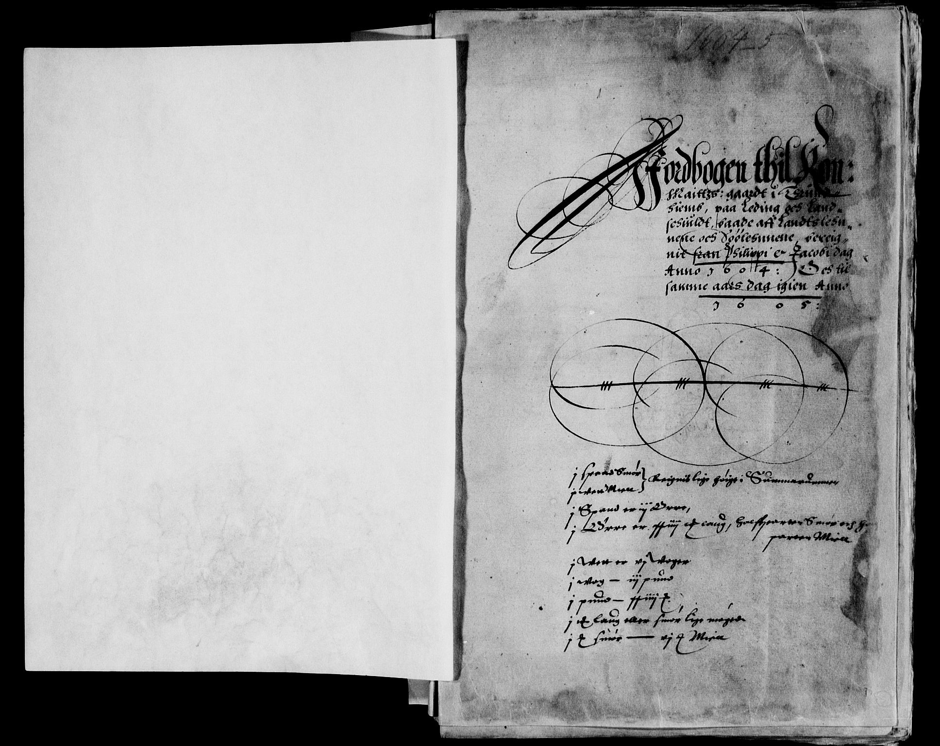 Rentekammeret inntil 1814, Reviderte regnskaper, Lensregnskaper, RA/EA-5023/R/Rb/Rbw/L0003: Trondheim len, 1603-1605